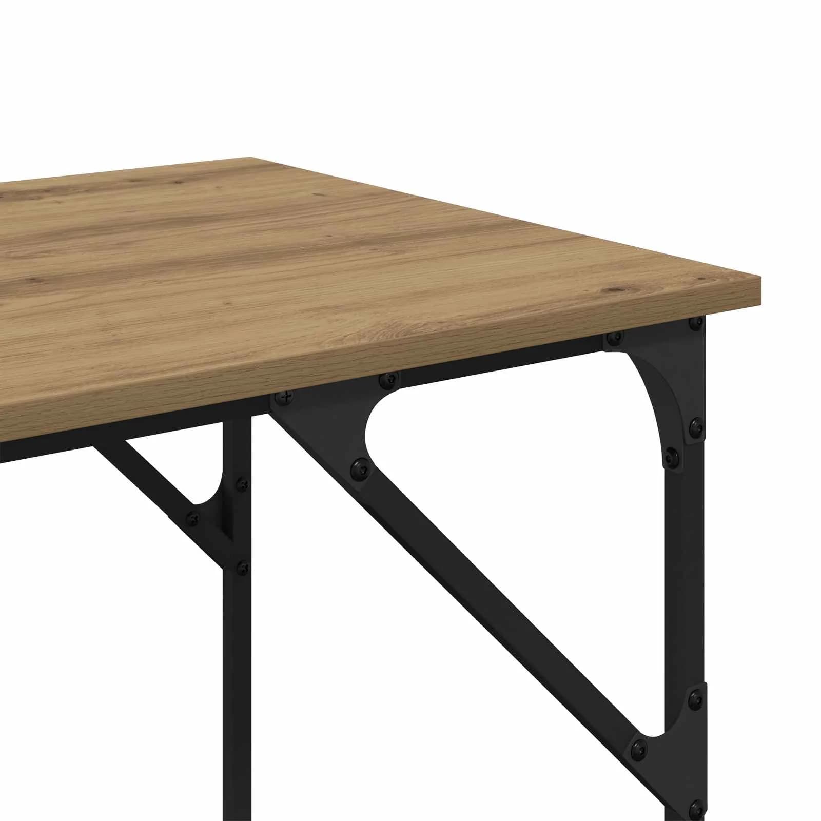 Miza Umetni hrast 120 x 50 x 75 cm Inženirski les - slika 8