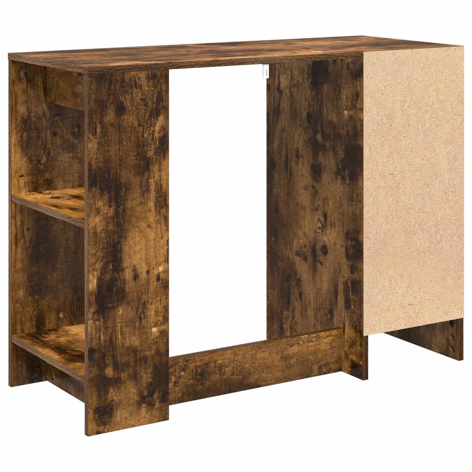 Miza Dimljeni oreh Inženirski les 100 x 40 x 75 cm - slika 8