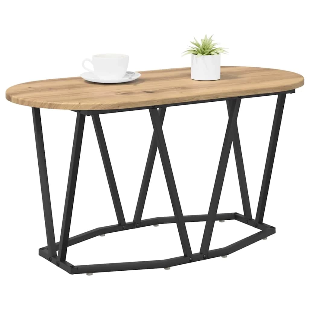 Klubska miza Umetni hrast 80 x 40 x 40.5 cm - slika 3