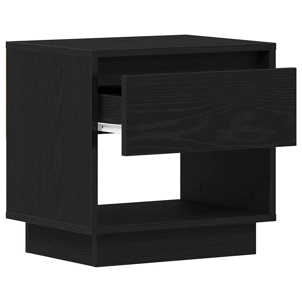 Nočna omarica 2 kos Črna Orehovina 45 x 34 x 44 cm - slika 5