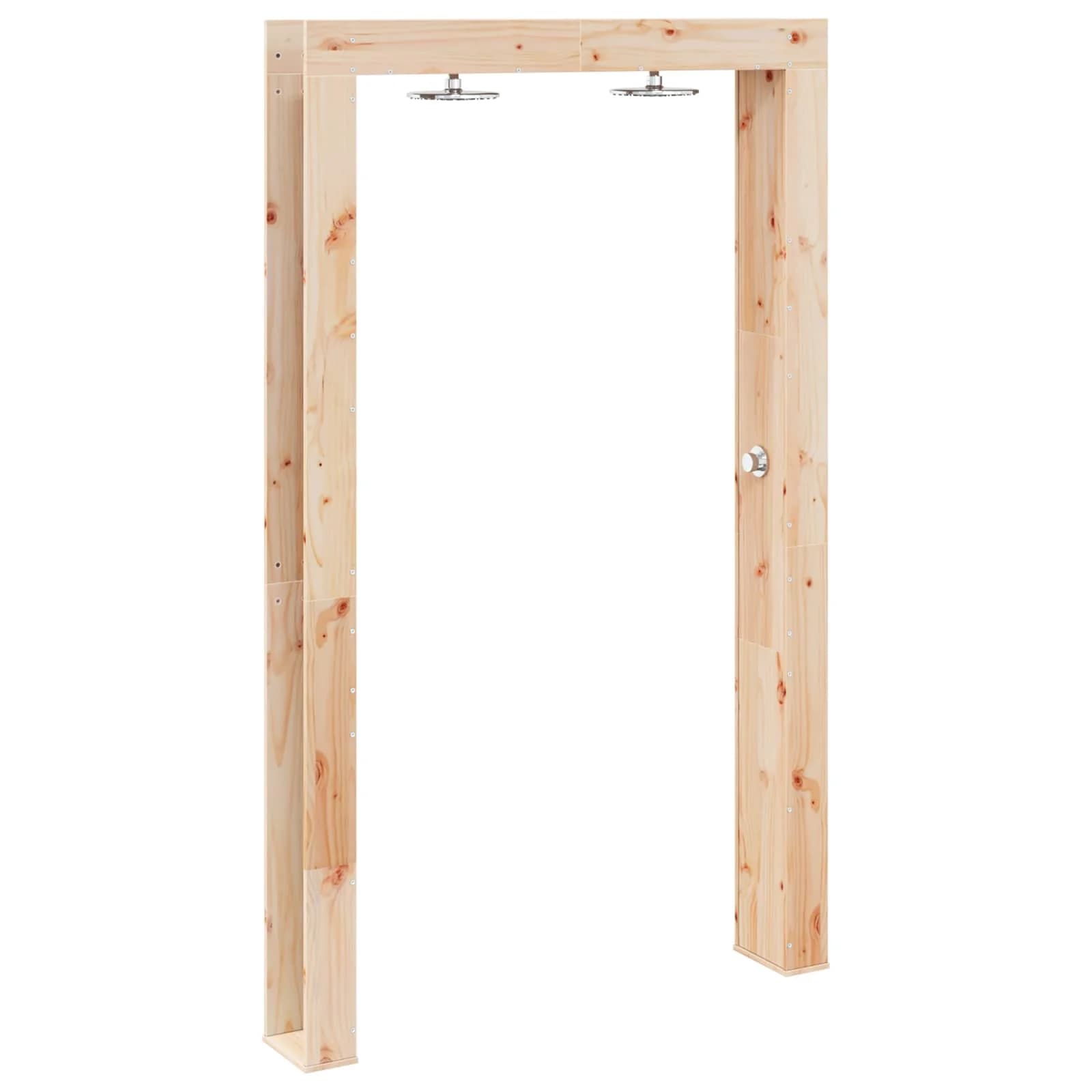 Zunanji tuš 226 cm Trden borov les in nerjaveče jeklo Naravna - slika 6