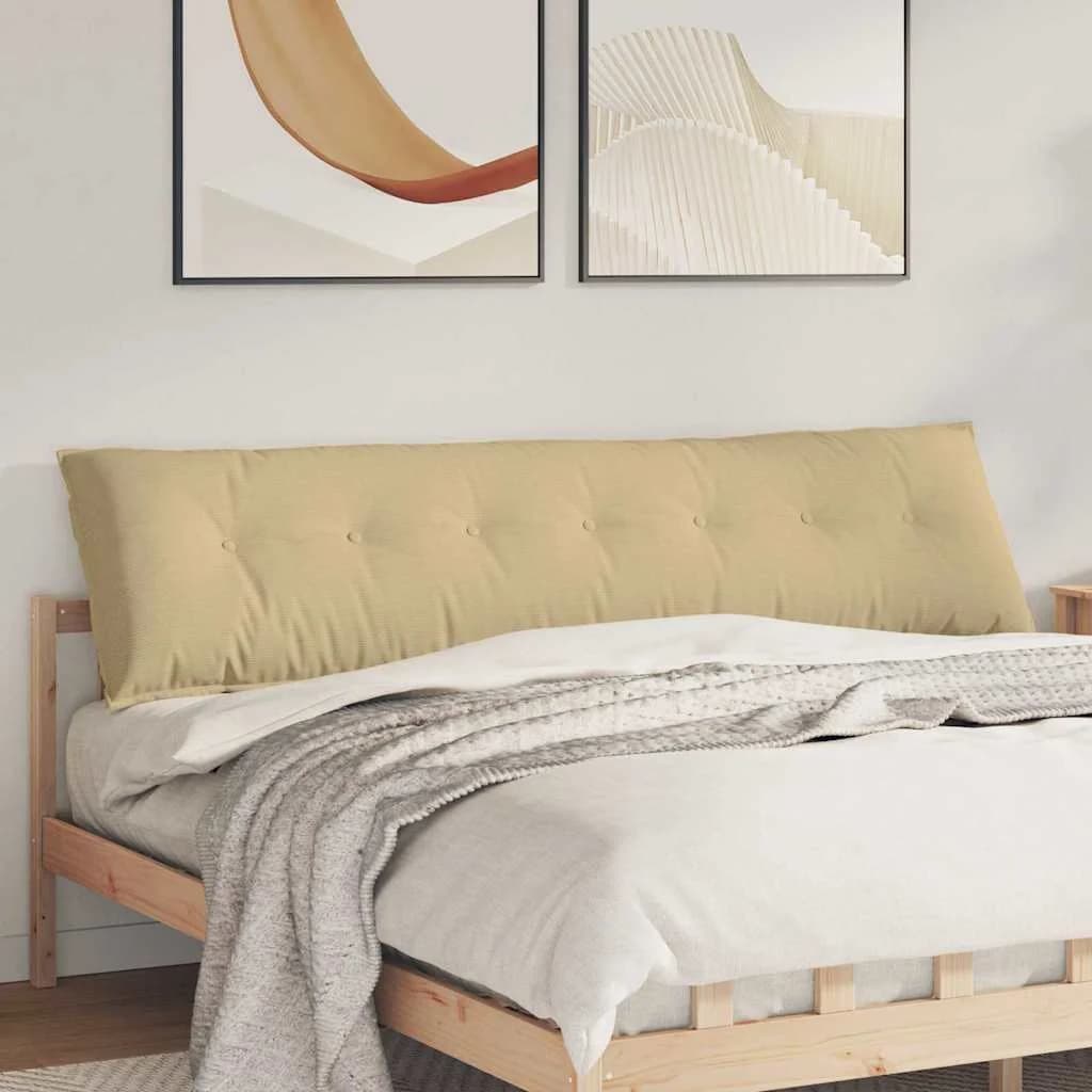 Poglavni vzglavnik Siva zelena 200 x 50 cm Žametna tkanina