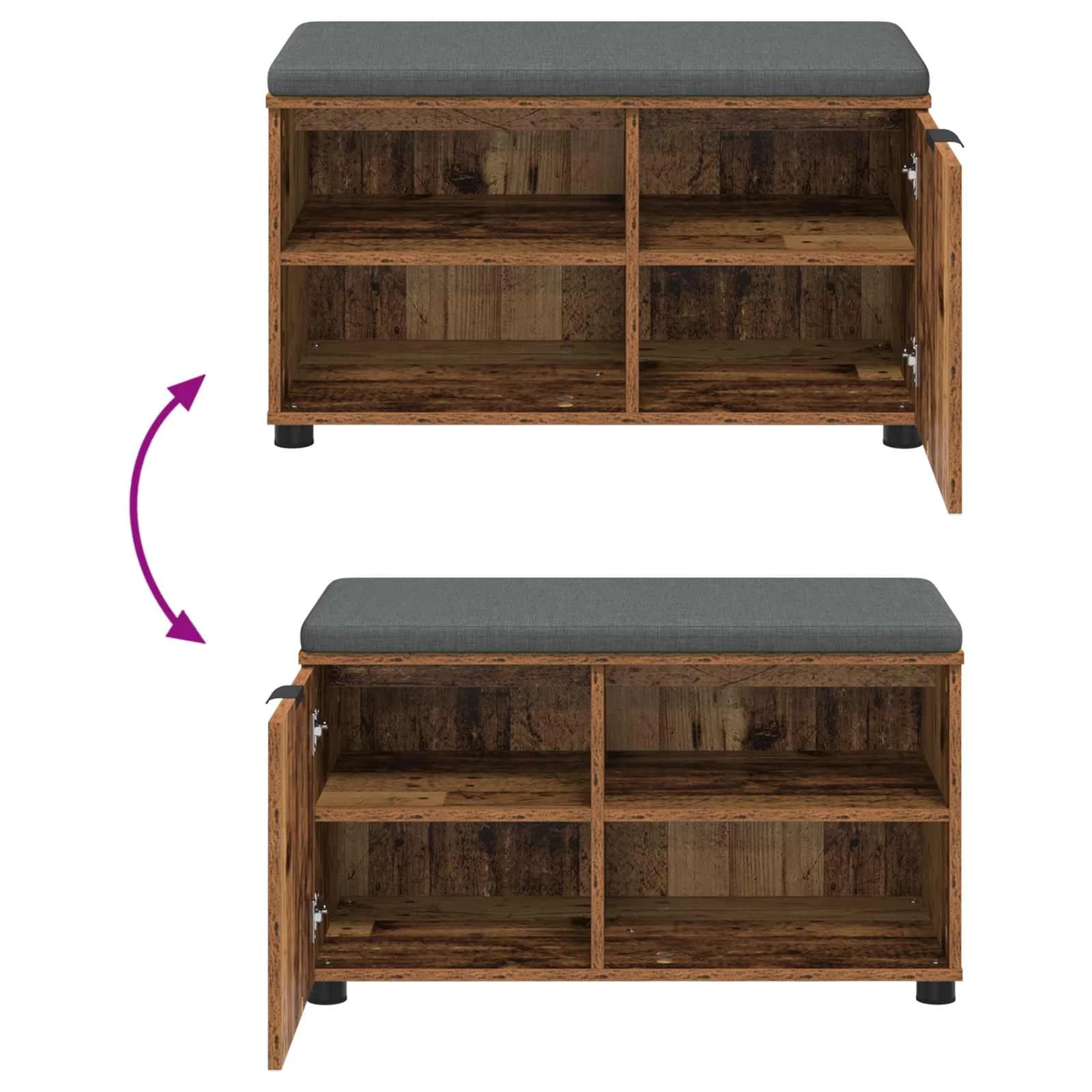 Haldna klop Star les 80 x 38 x 46 cm Oblikovan Les in Tkanina - slika 10