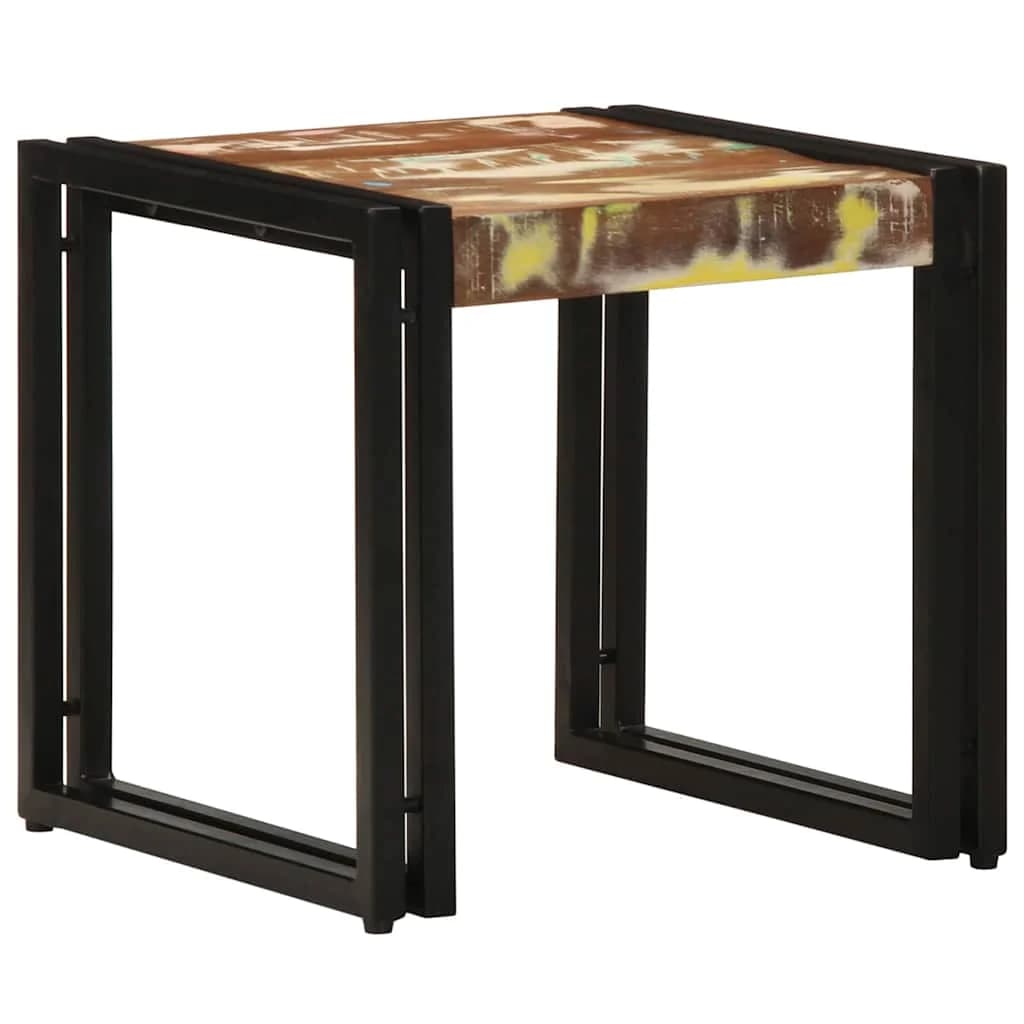 Klubska miza večbarvno 40 x 40 x 38 cm Trdna obnovljena les