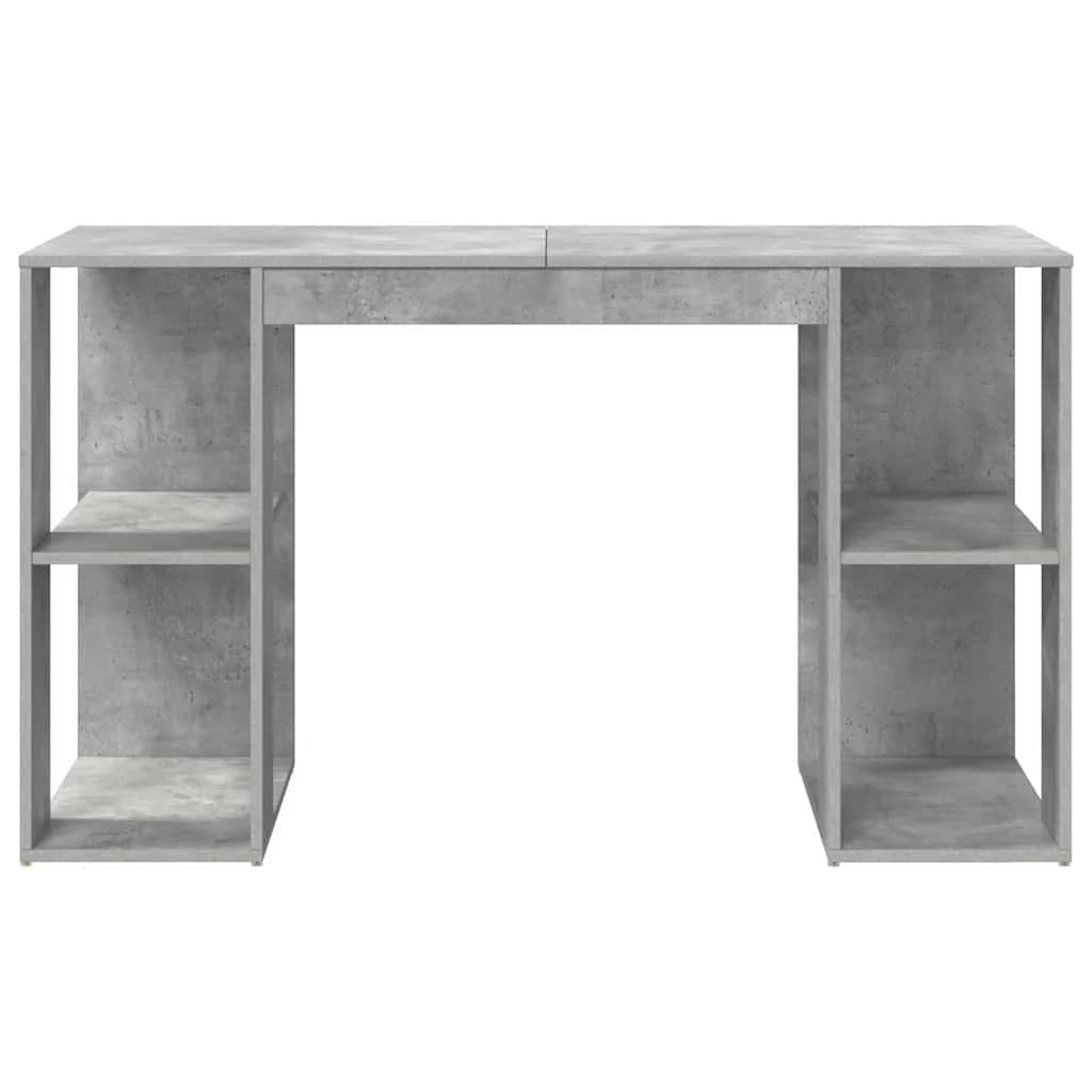Miza Betonsko siva Inženirski les 130 x 50.5 x 75 cm - slika 5