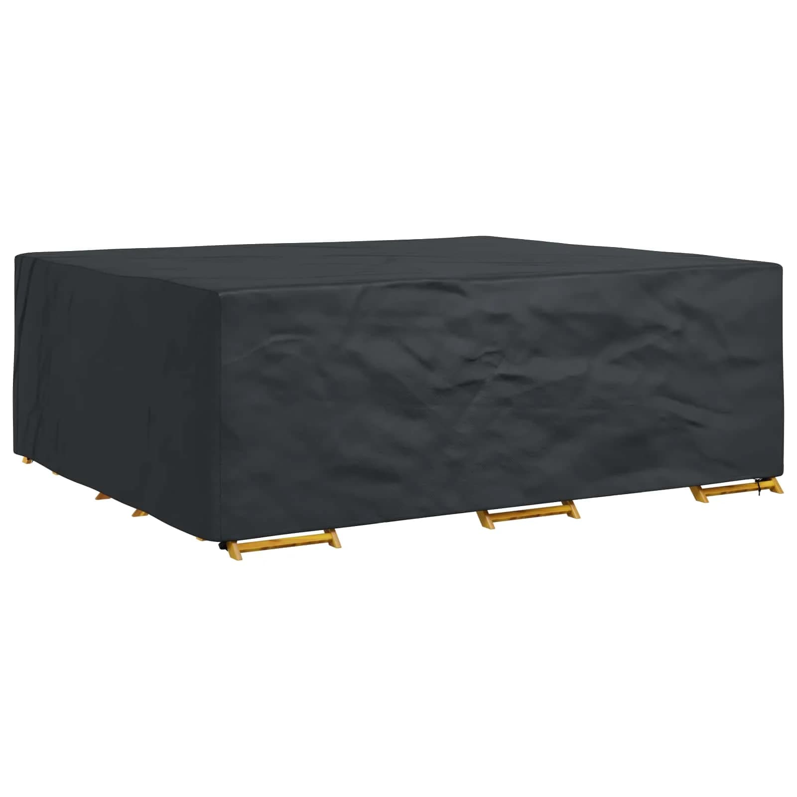 Prevleka za pohištvo Enobarvno Črna 300 x 250 x 100 cm 210D - slika 3