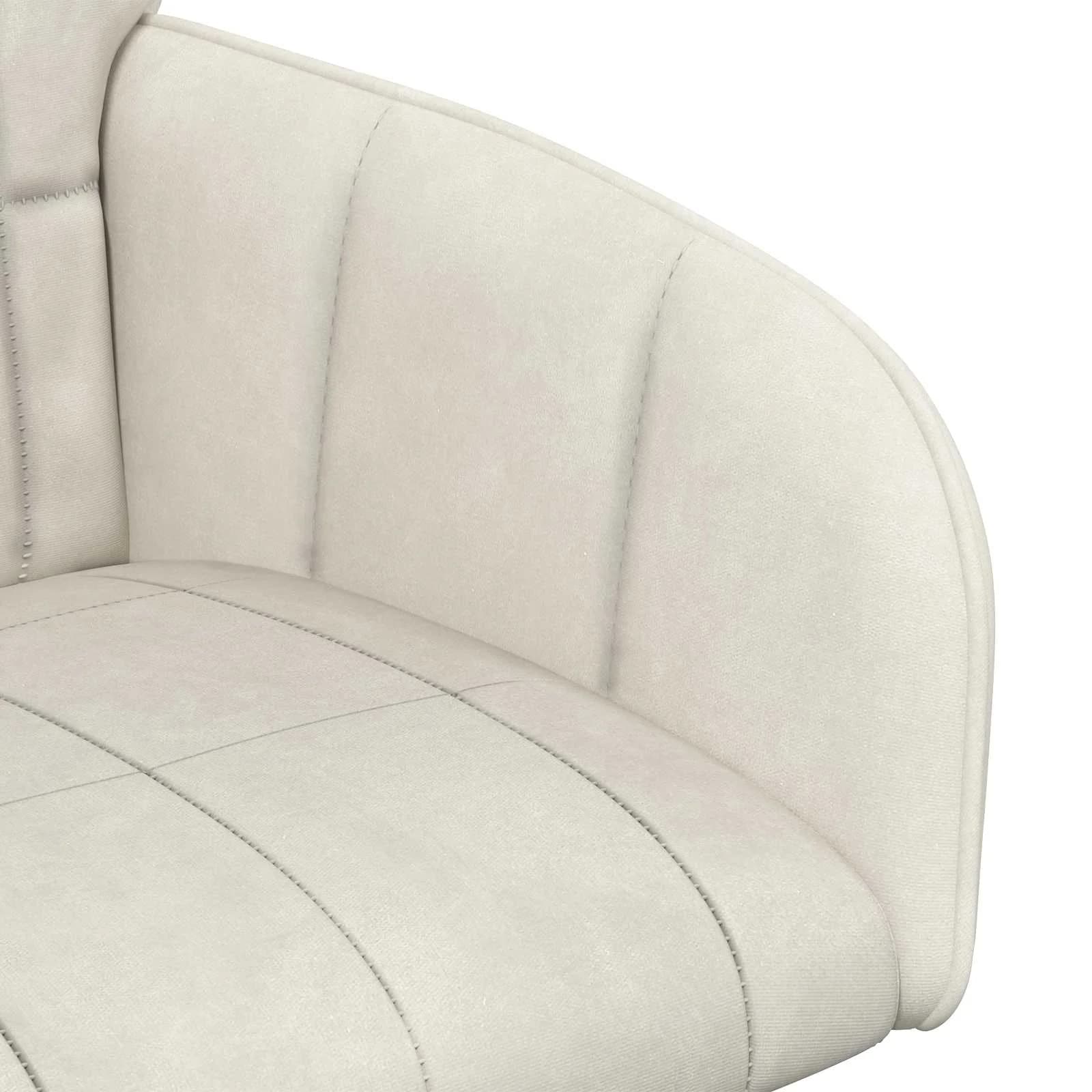 Jedilni stoli 2 kos Žamet Krem 57 x 50 x 85 cm - slika 6