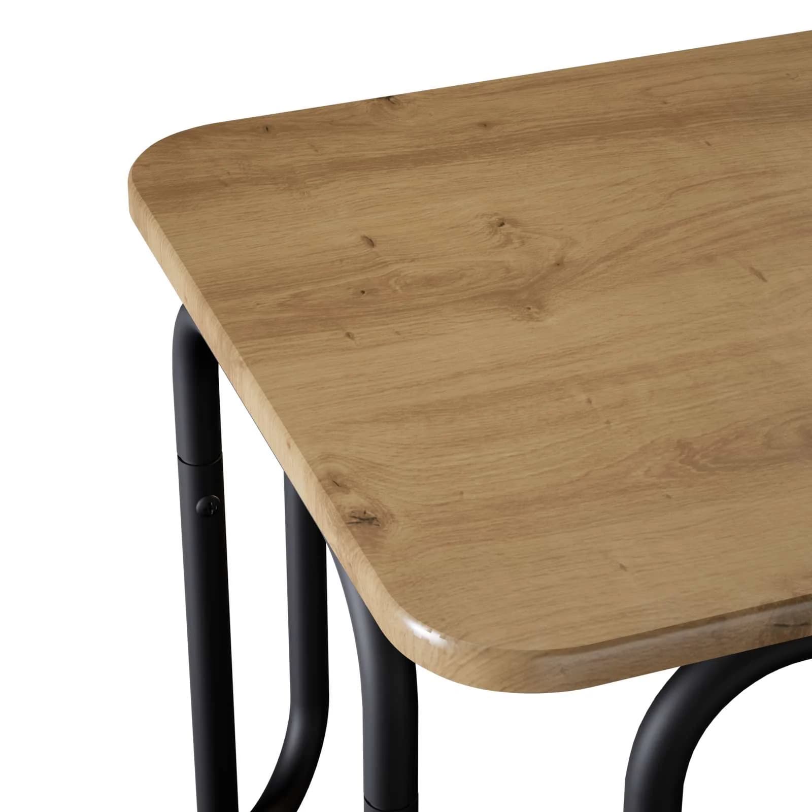 Klubska miza Artisan hrast 100 x 50 x 45 cm Inženirski les - slika 5