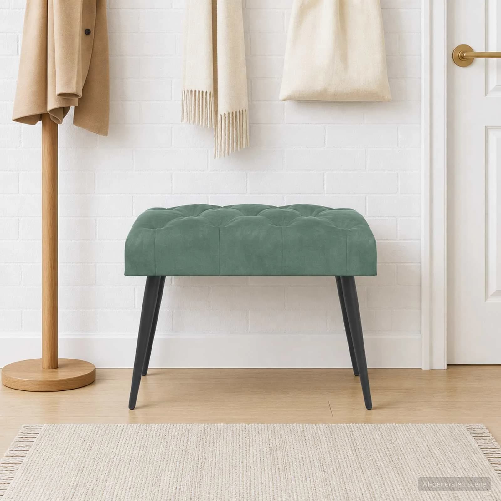Klop s gumbnim oblazinjenjem Morsko zelena 60 x 40 x 45 cm - slika 4