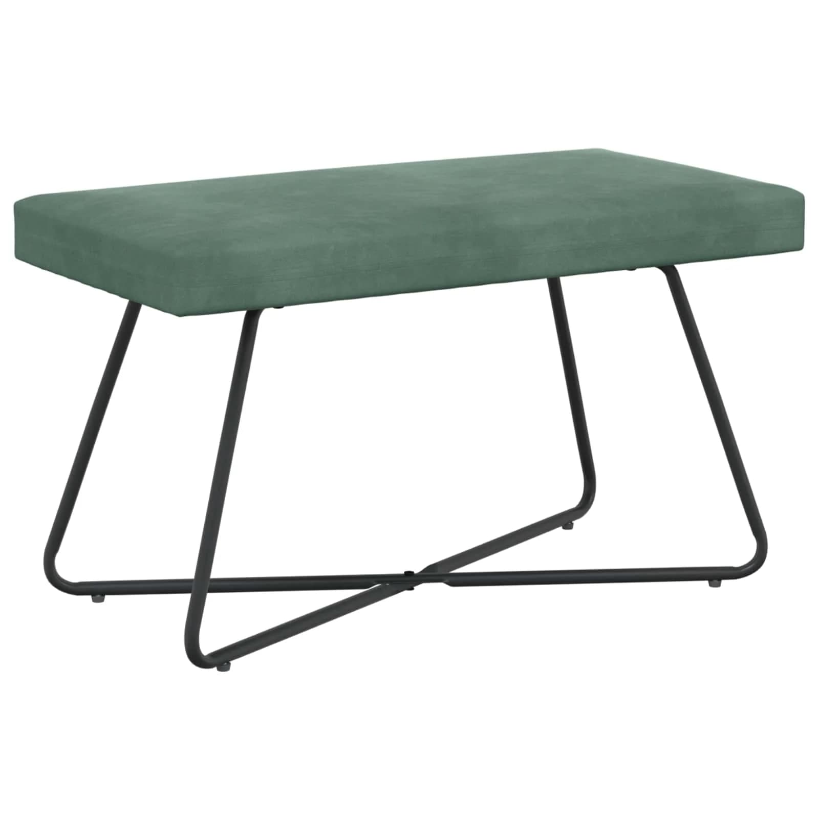 klop Morsko zelena 80 x 40 x 45 cm Žamet - slika 2