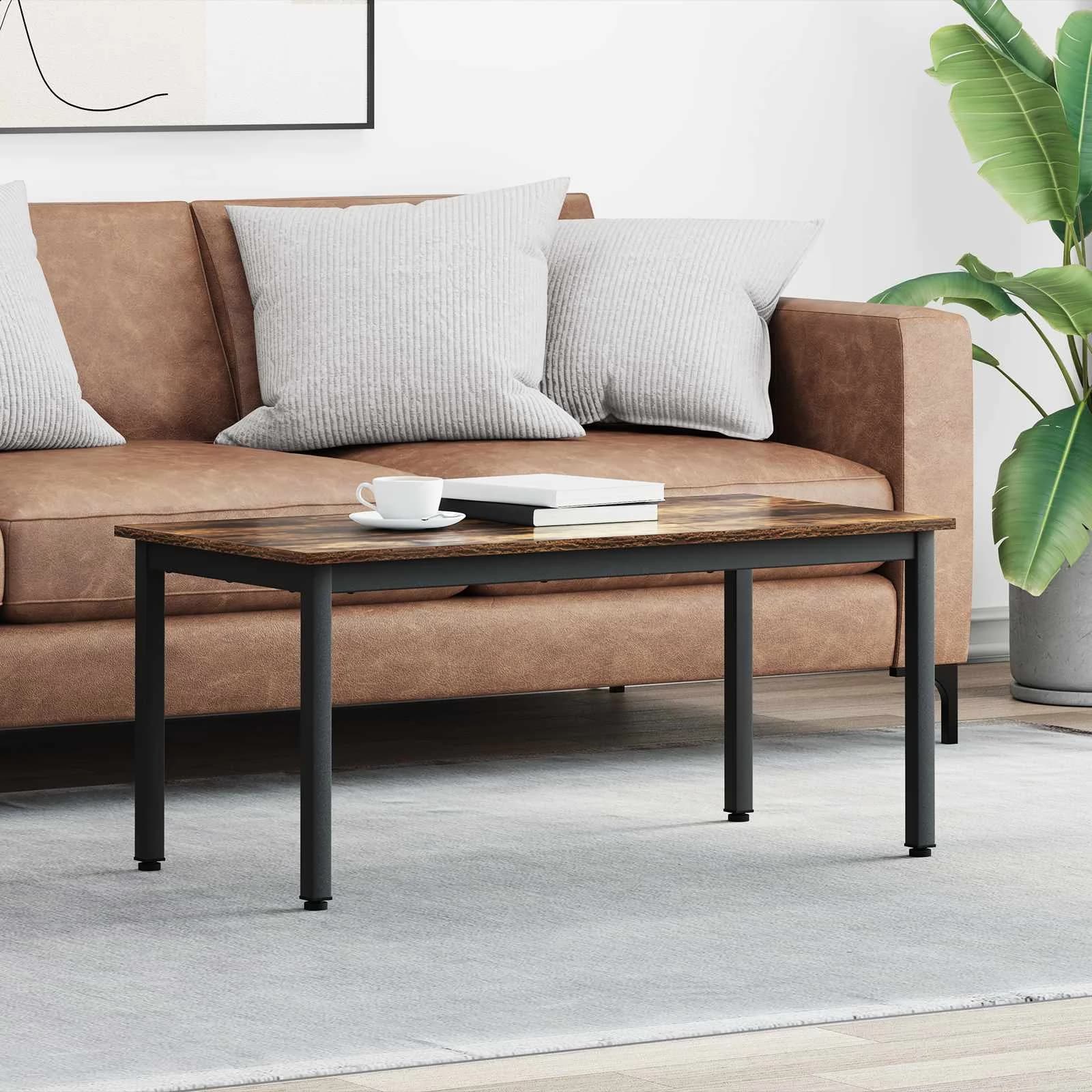 Klubska miza Dimni hrast 100 x 50 x 45 cm Inženirski les