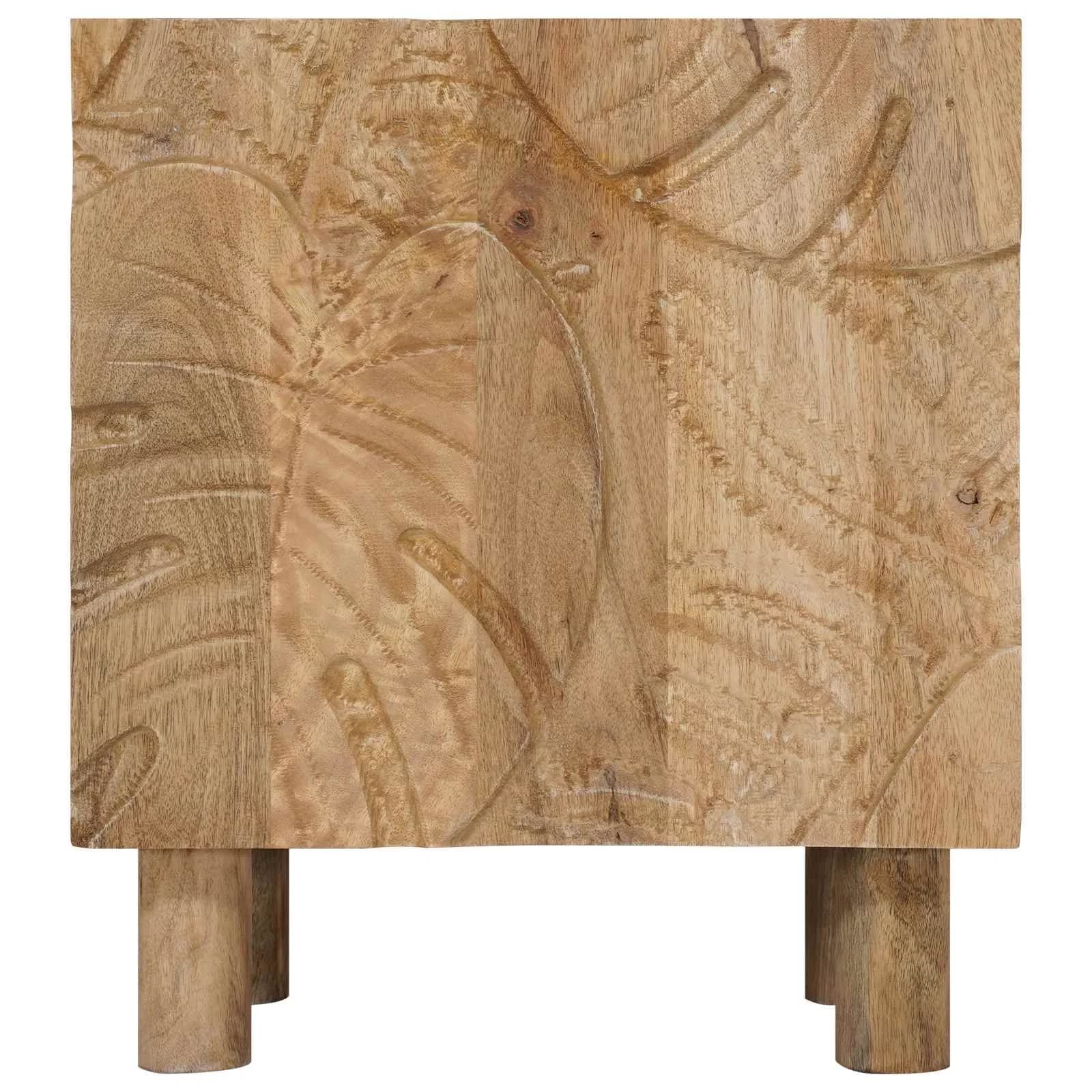 Ročno izdelana nočna omarica Teak rjava 40 x 30 x 45 cm - slika 5