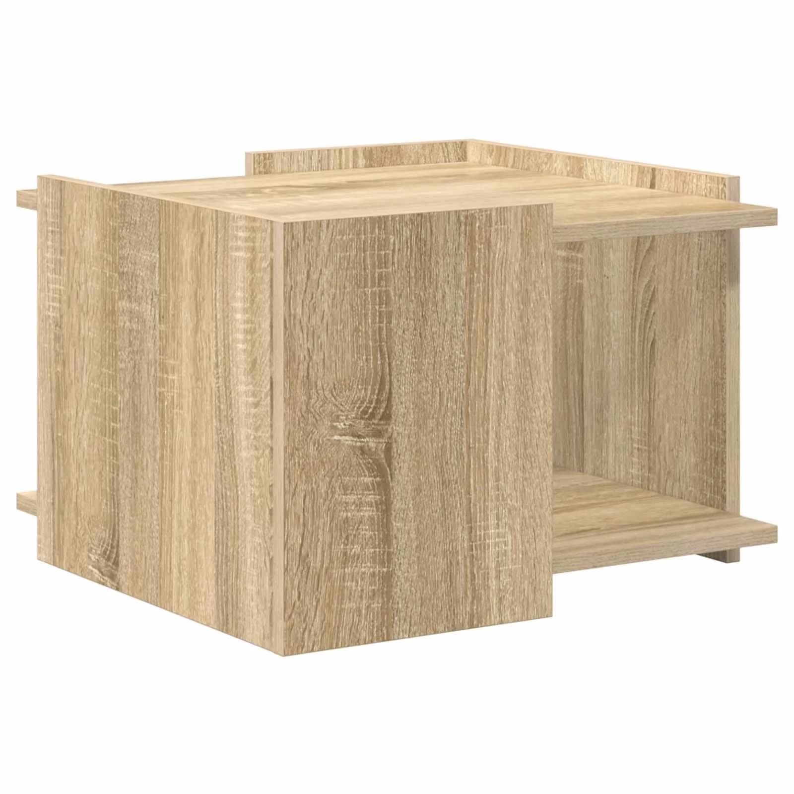 Klubska miza Sonoma hrast 50,5 x 50 x 33 cm Inženirski les - slika 7