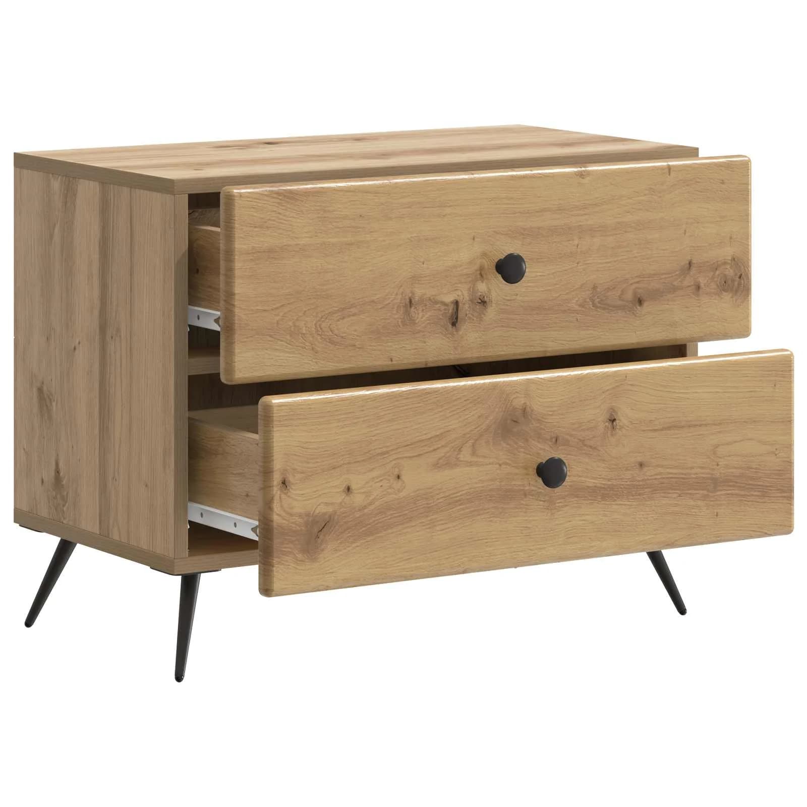Nočna omarica Artisan hrast 62 x 34,5 x 47,5 cm Inženirski les - slika 4