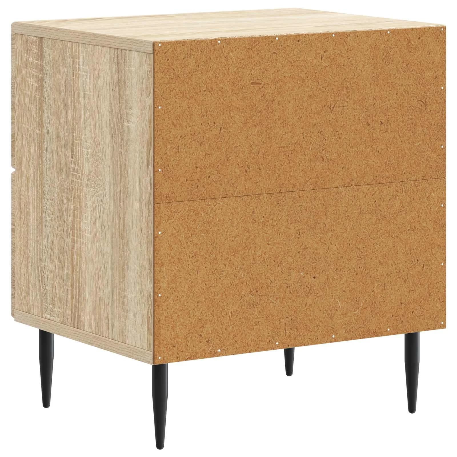 Nočna omarica Sonoma hrast 43 x 34,5 x 47,5 cm Inženirski les - slika 7