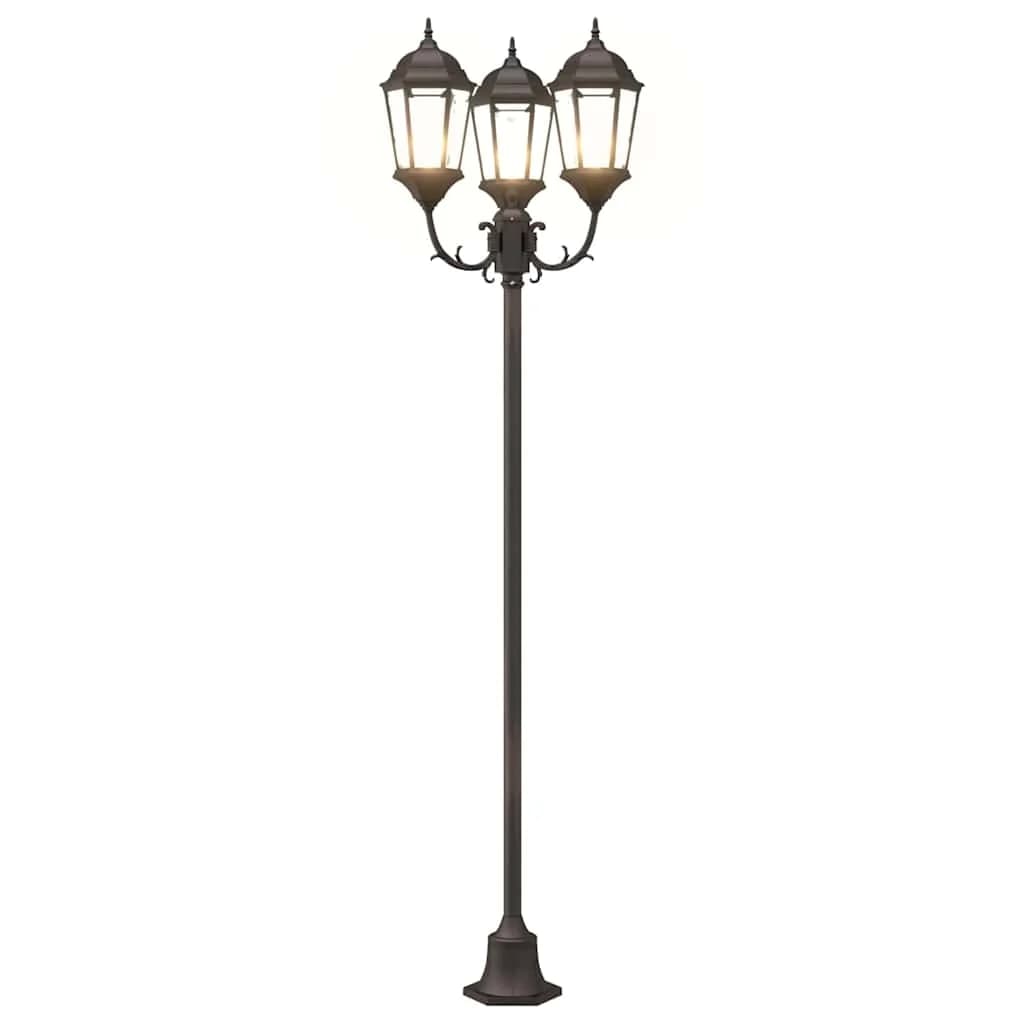 Vrtnarska svetilka Bronasta 57 x 49 x 241 cm Aluminij in steklo - slika 8