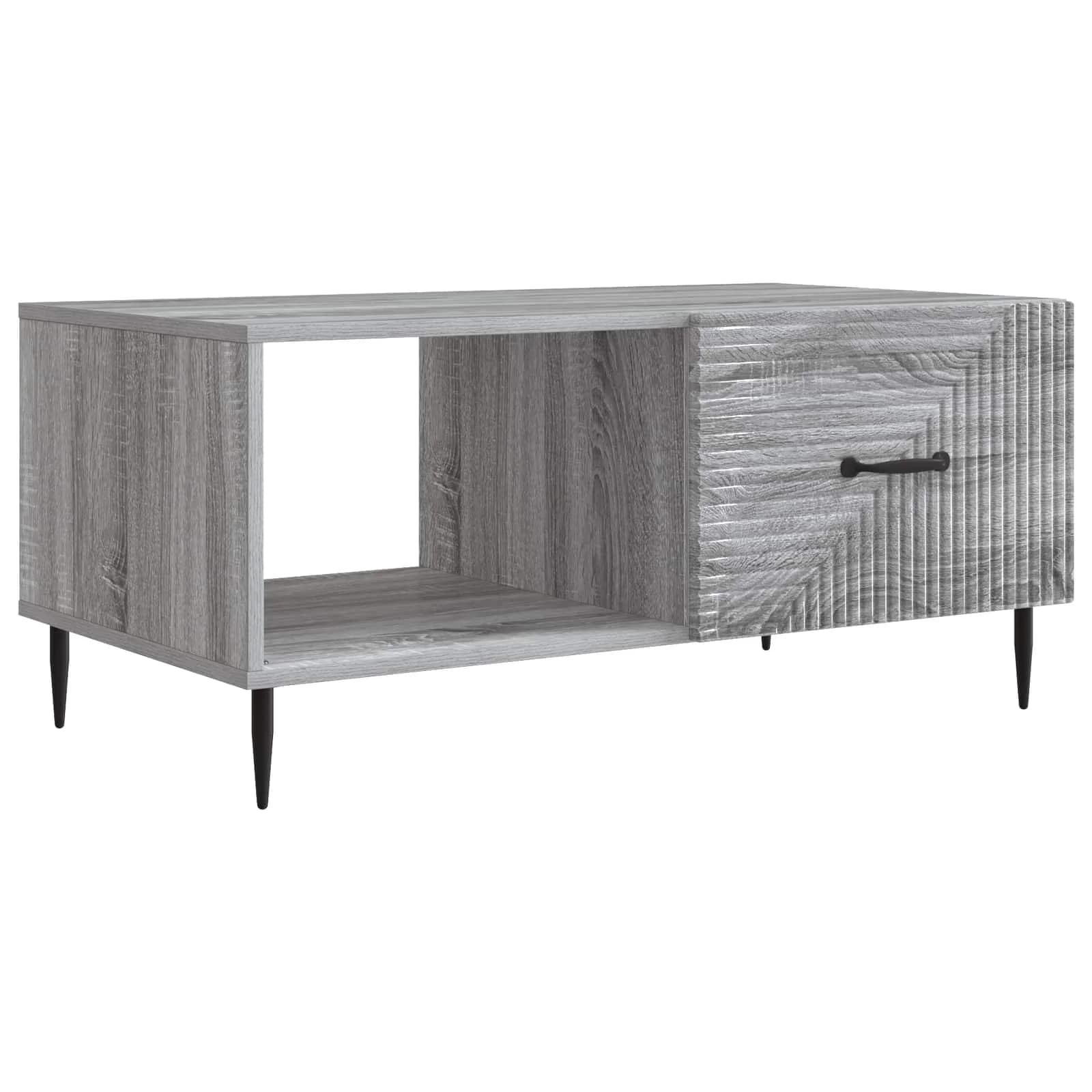 Klubska miza Siva Sonoma 90 x 50 x 40 cm Inženirski les - slika 2