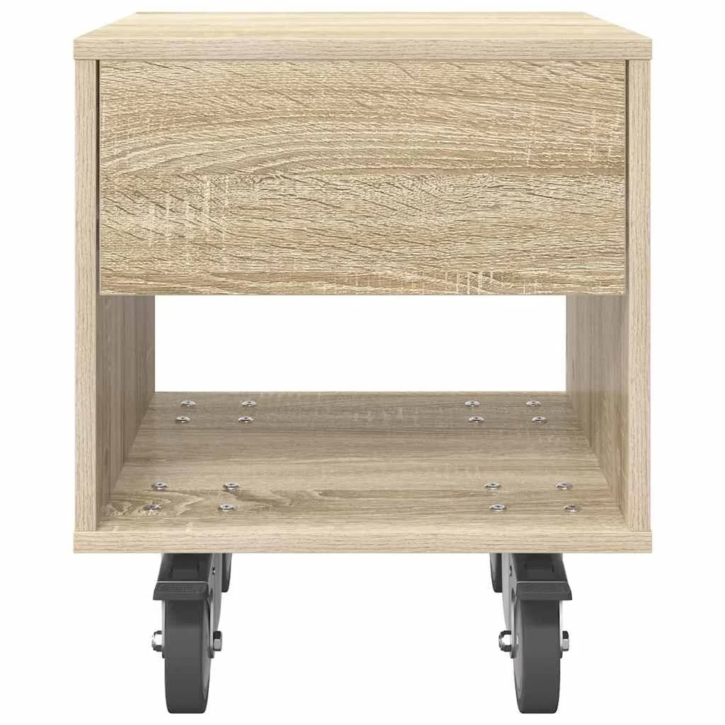 Nočna omarica Sonoma hrast 40,5 x 40 x 48 cm Inženirski les - slika 6