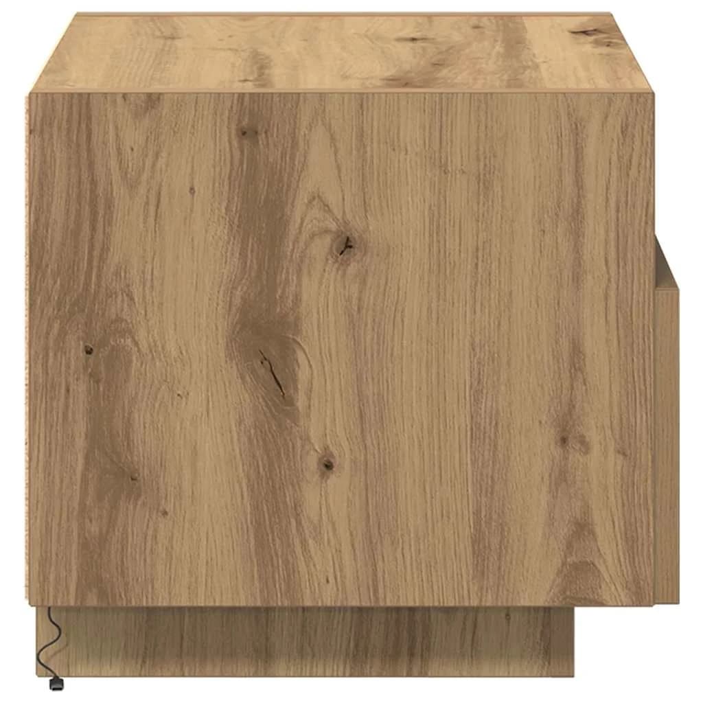 Nočna omarica 2 kos Umetni hrast 40 x 39 x 37 cm Inženirski les - slika 9