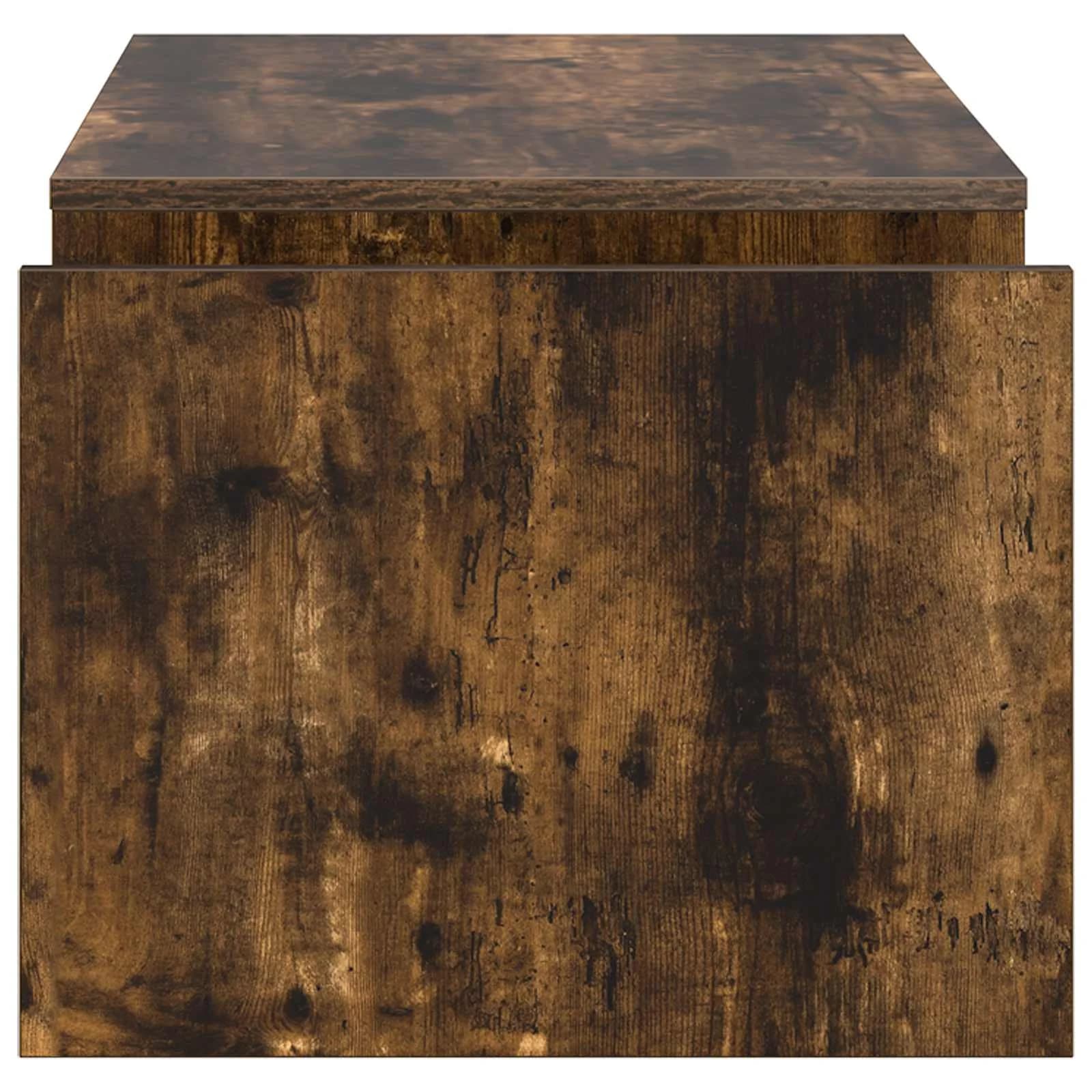 Klubska miza Dimljeni oreh 90 x 45 x 35 cm Inženirski les - slika 6