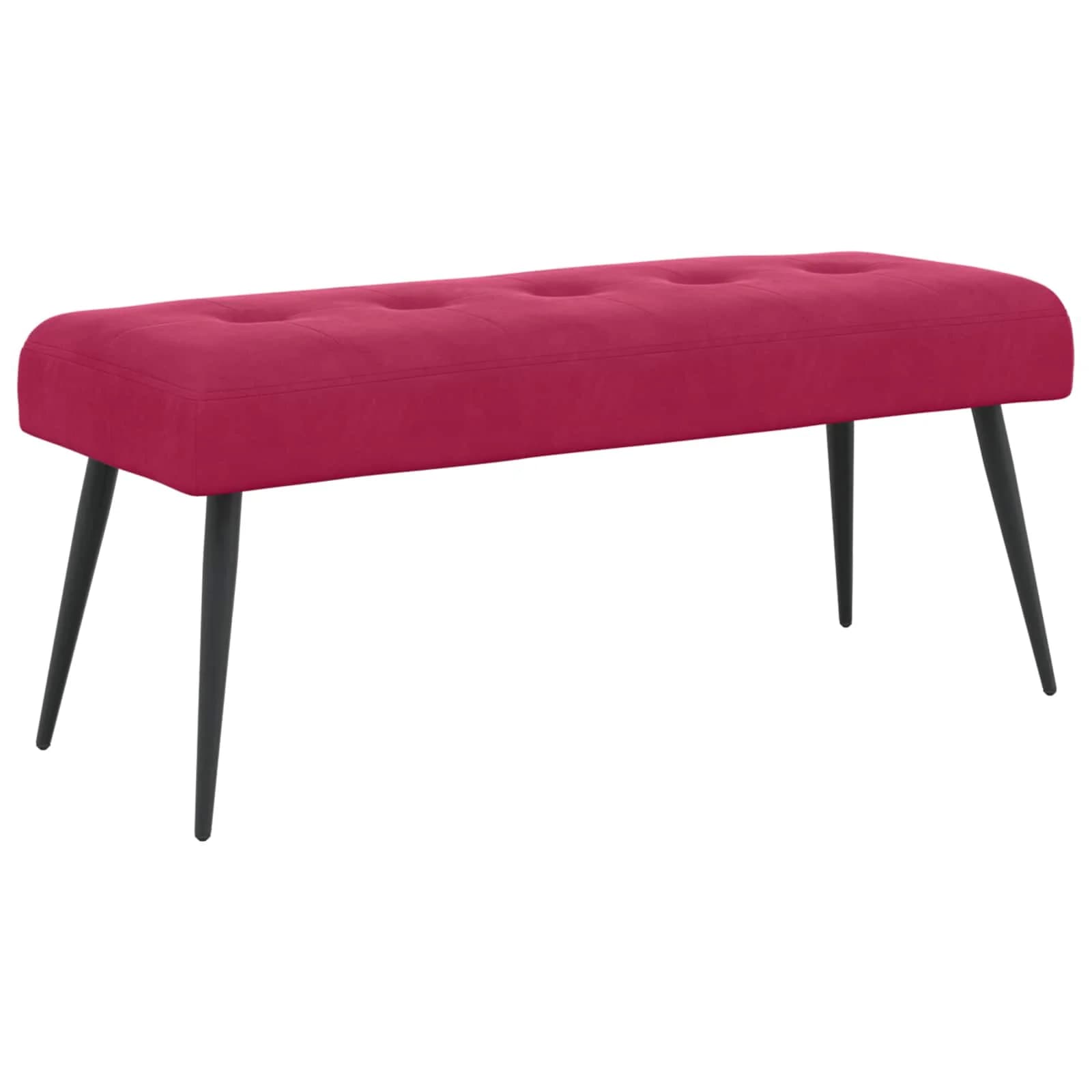 Klop s gumbnim oblazinjenjem Vinorodna rdeča 110 x 40 x 46 cm - slika 2