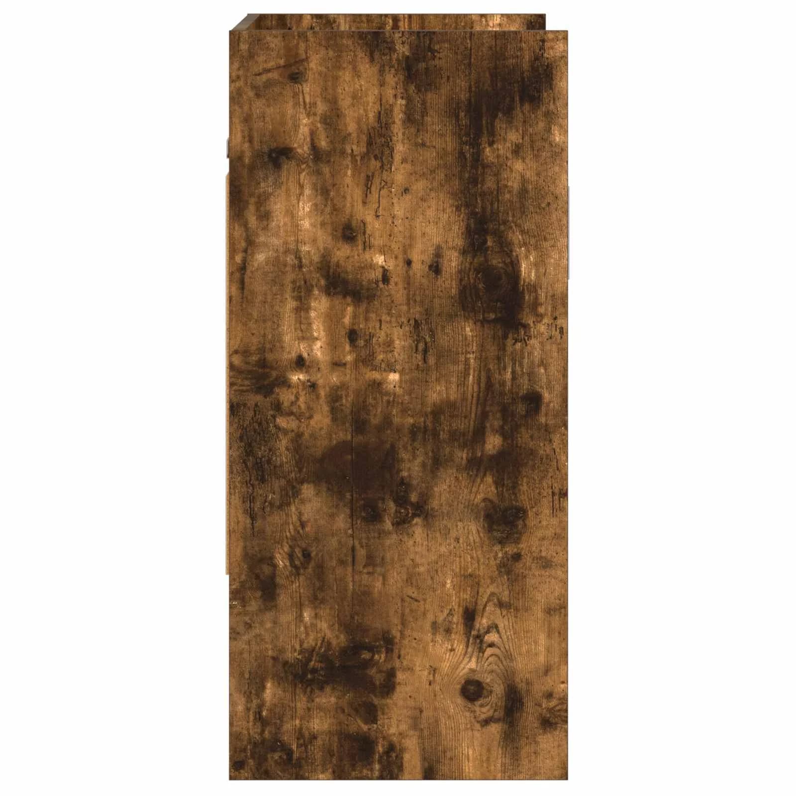 Stenska polica Montaža za steno Dimljen hrast 80 x 36 x 80 cm - slika 6