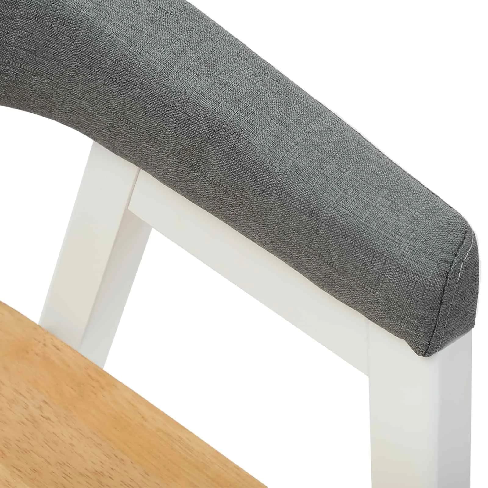 Jedilni stoli 2 kos Masivno gumovo les Bela 54 x 57 x 73 cm - slika 8