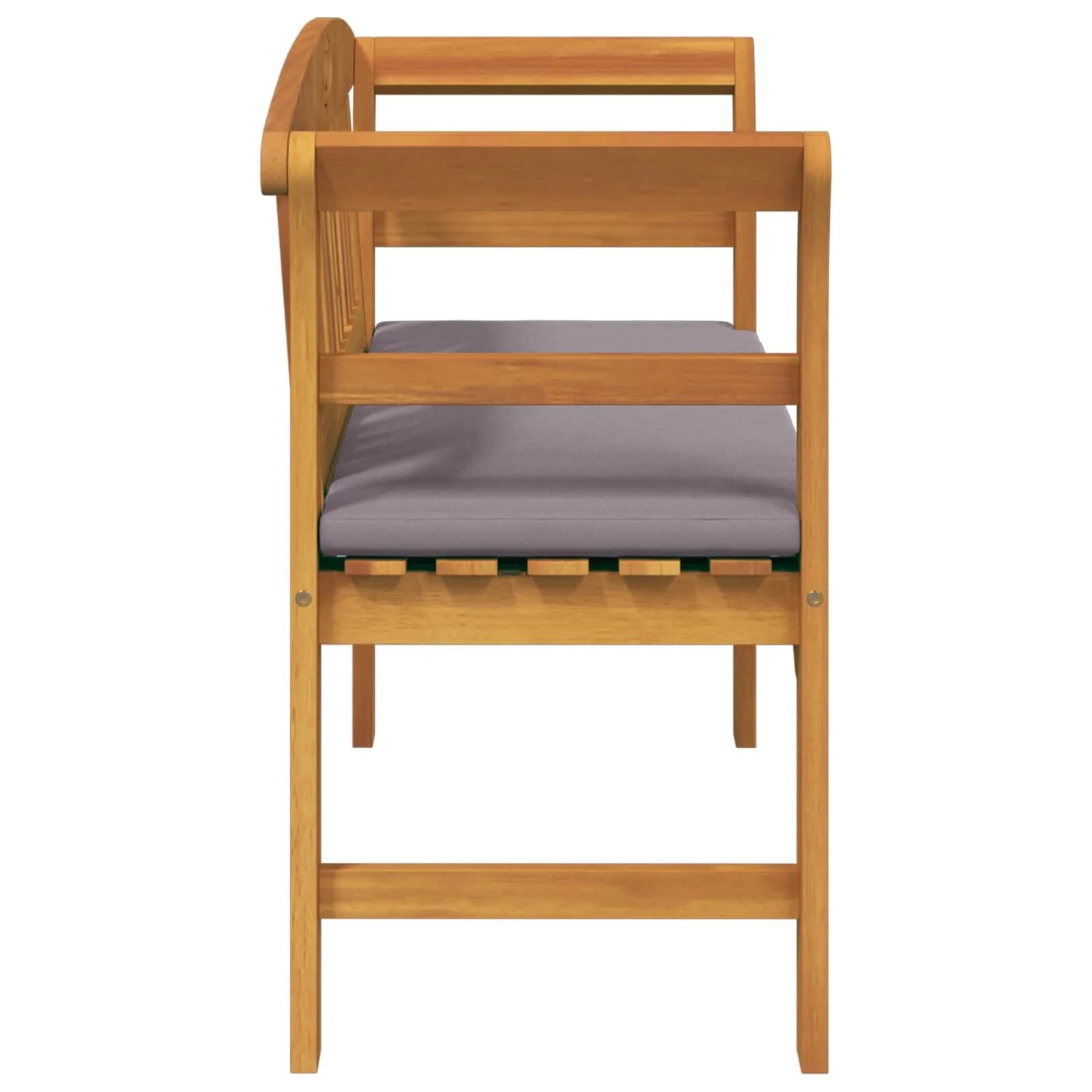 Klop s rozami Naravna 114 x 46 x 82,5 cm Masiven les akacije - slika 5