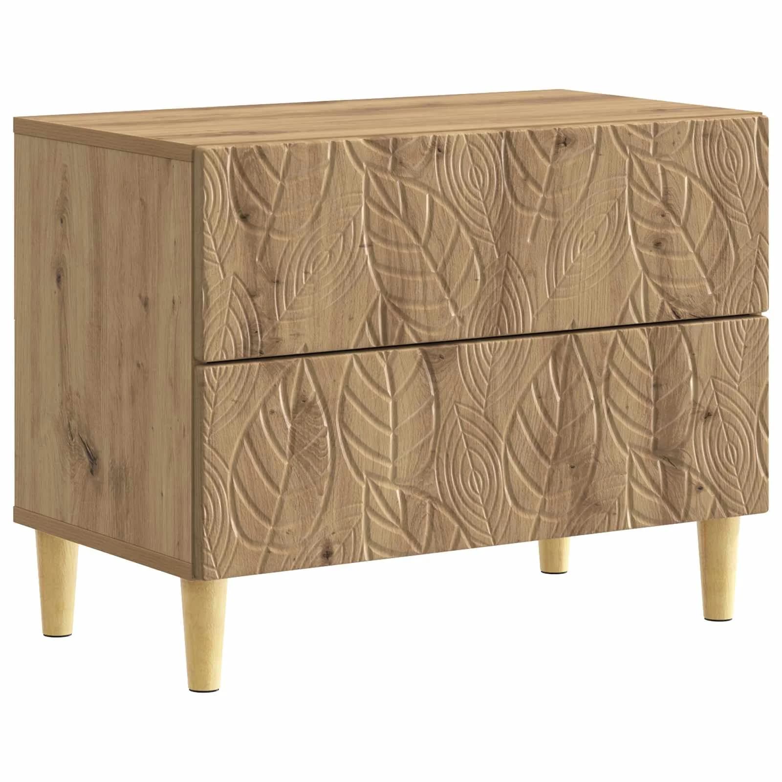 Nočna omarica Artisan hrast 62 x 34,5 x 48 cm Inženirski les - slika 2