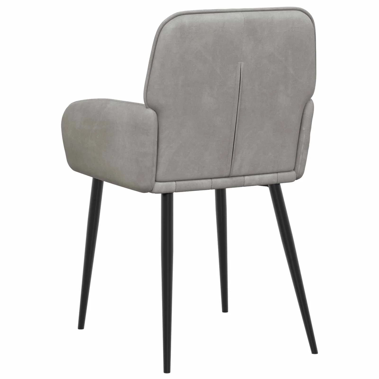Jedilni stoli 2 kos Žamet Svetlo siva 57 x 50 x 85 cm - slika 5