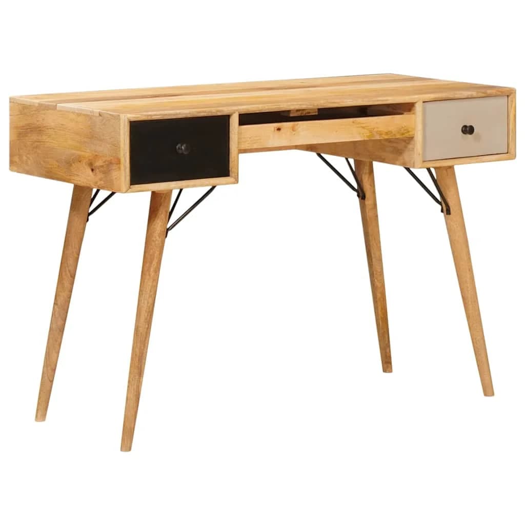 Pisalna miza Rjava 110 x 55 x 76 cm Masiven les manga - slika 2