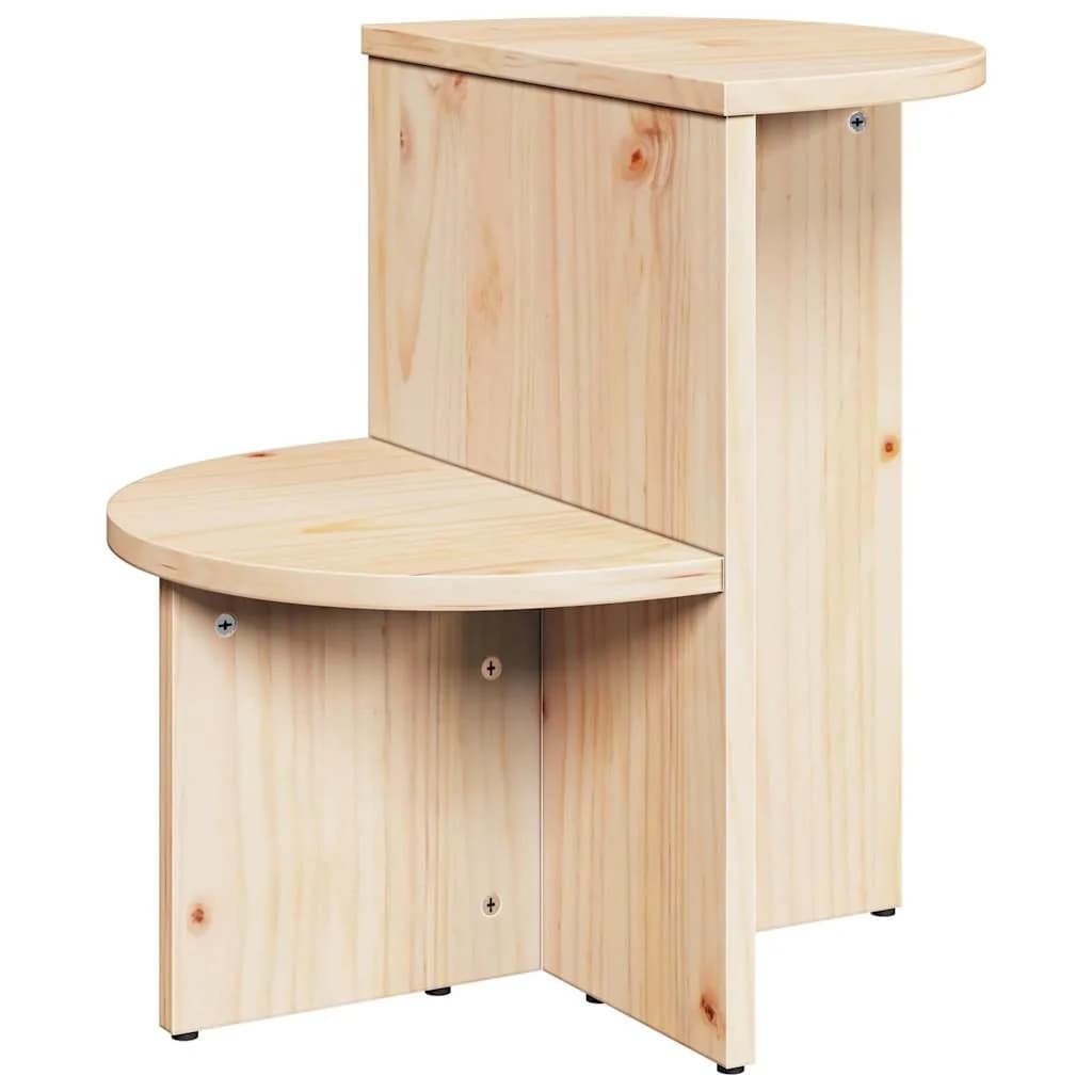 Klubska miza Naravna 50 x 40 x 50 cm Trdna borovina - slika 2