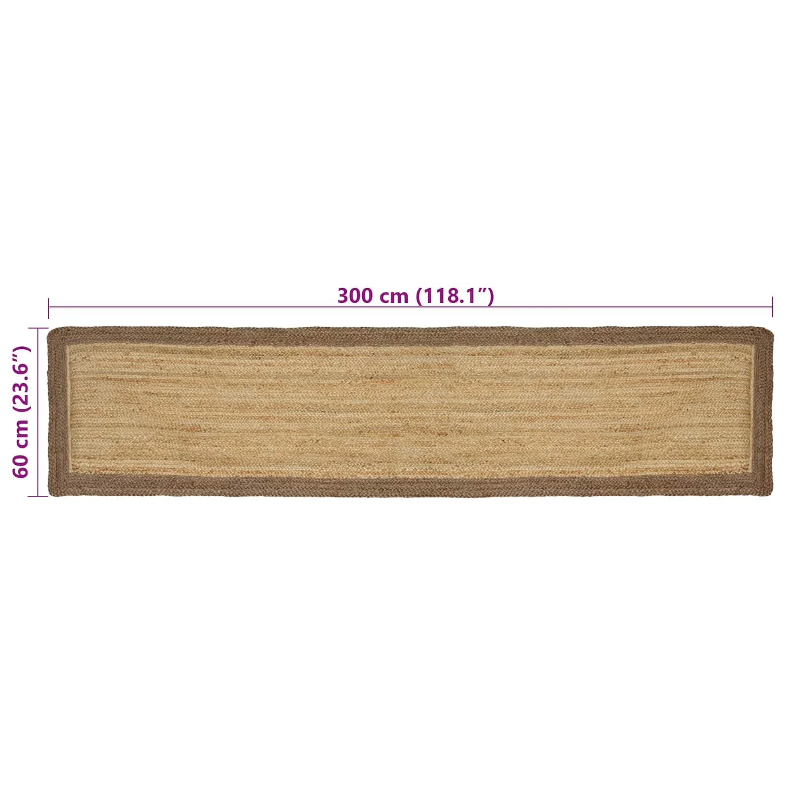 Preproge za površine Siva 60 x 300 cm Juta - slika 8