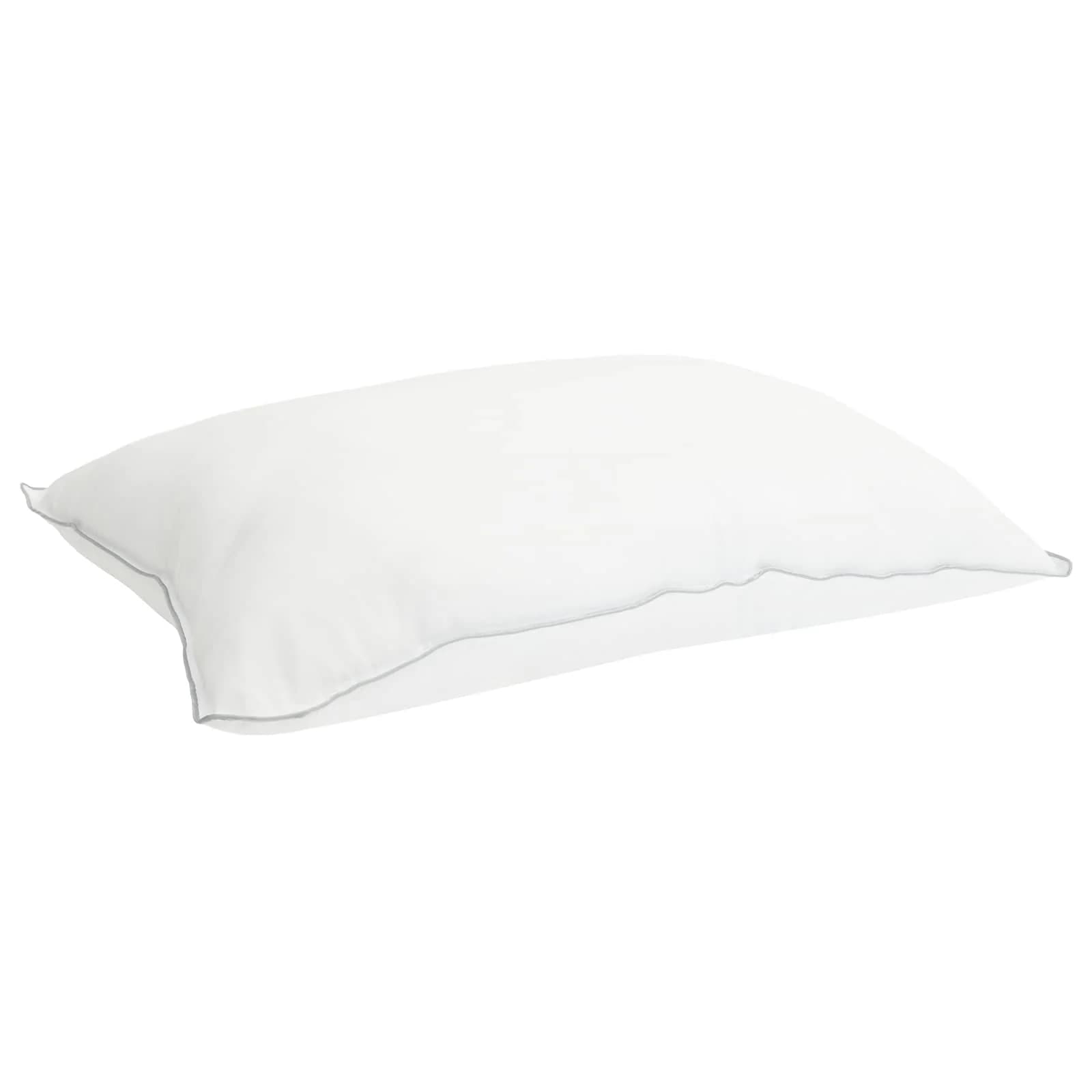 Vzglavnik 2 kos 40 x 80 cm Bambusova vlakna Bela - slika 2