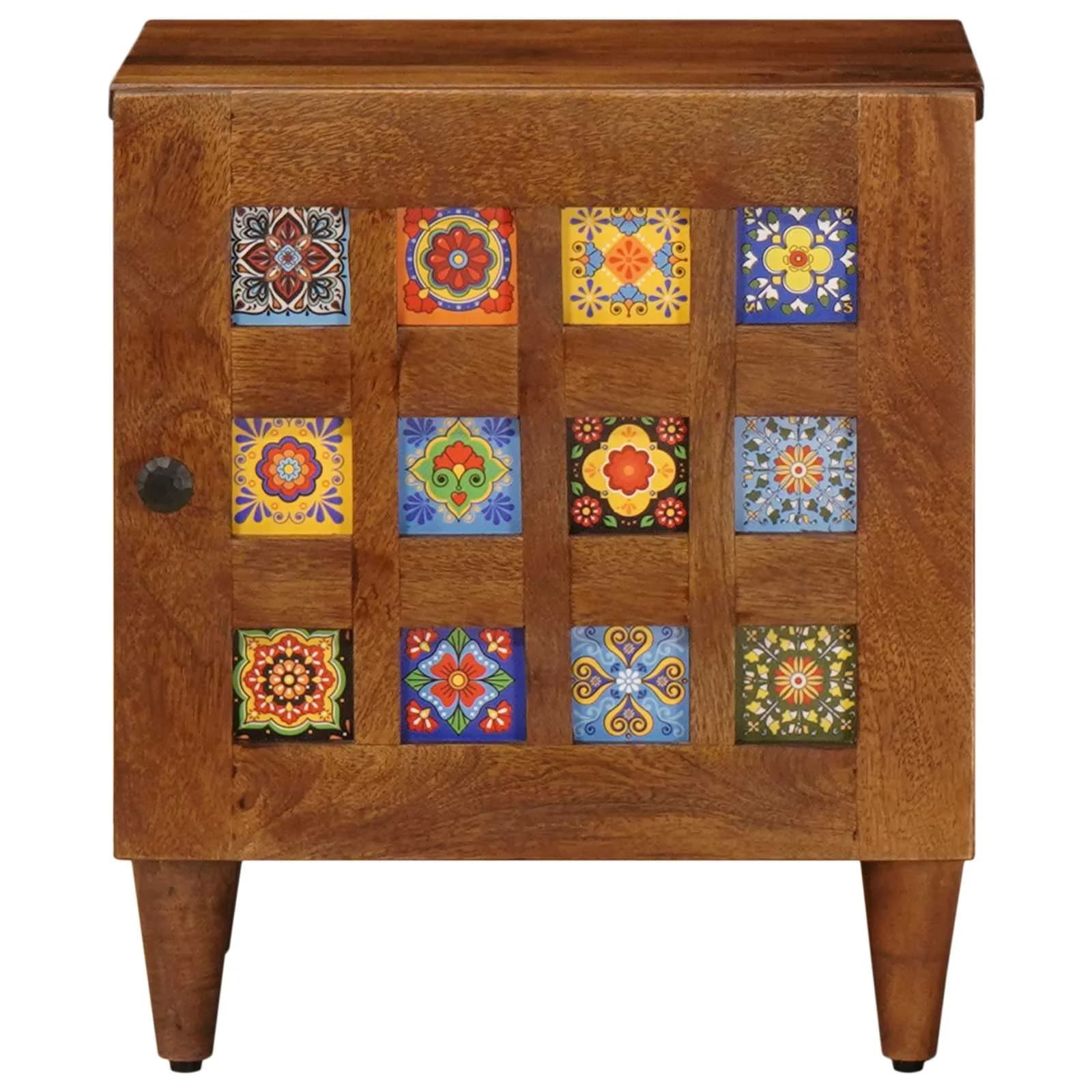Nočna omarica Rjava 40 x 33 x 46 cm Masiven les manga - slika 4