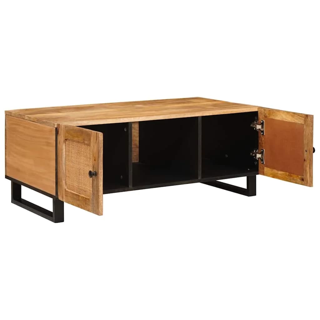 Klubska miza Umetni hrast 100 x 54 x 40 cm Masiven les manga - slika 2