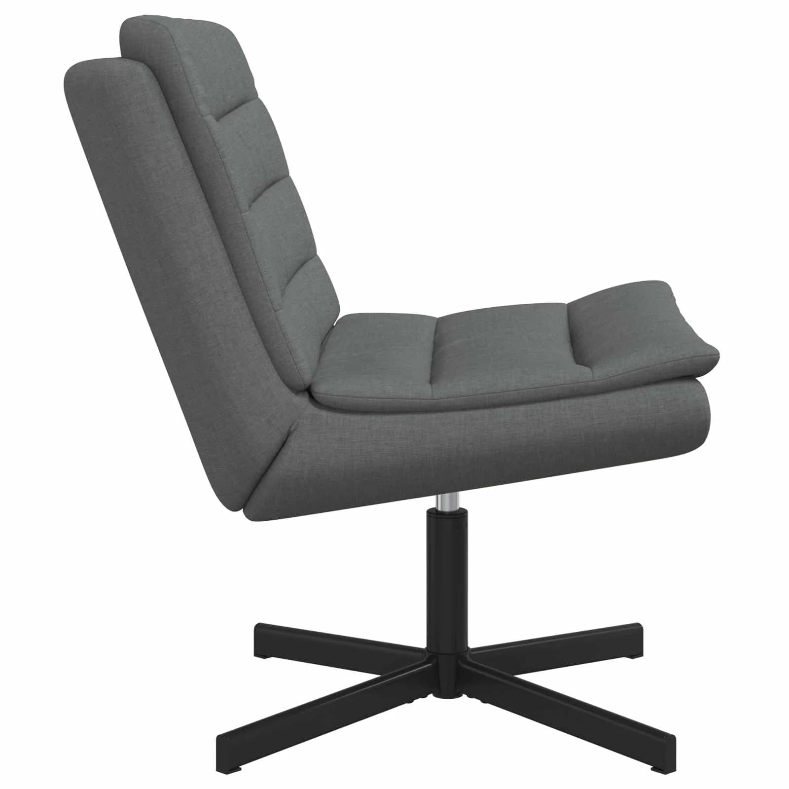 Vrtljiv stol Temno siva 63 x 75 x 76 cm blago - slika 3
