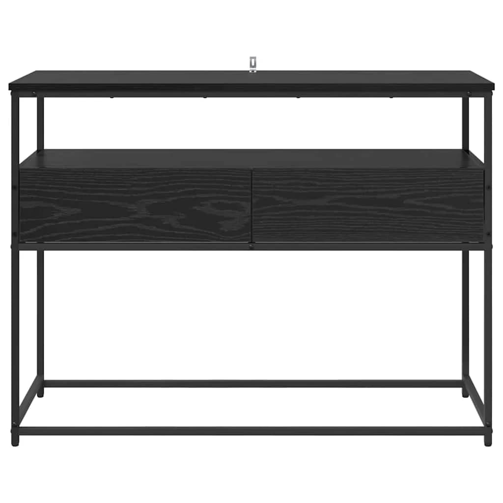 Konzolna miza Črna Orehovina 100 x 40 x 75 cm Inženirski les - slika 6