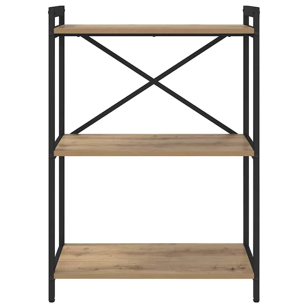 Knjižna polica 60 x 30 x 85 cm Inženirski les Umetni hrast - slika 5
