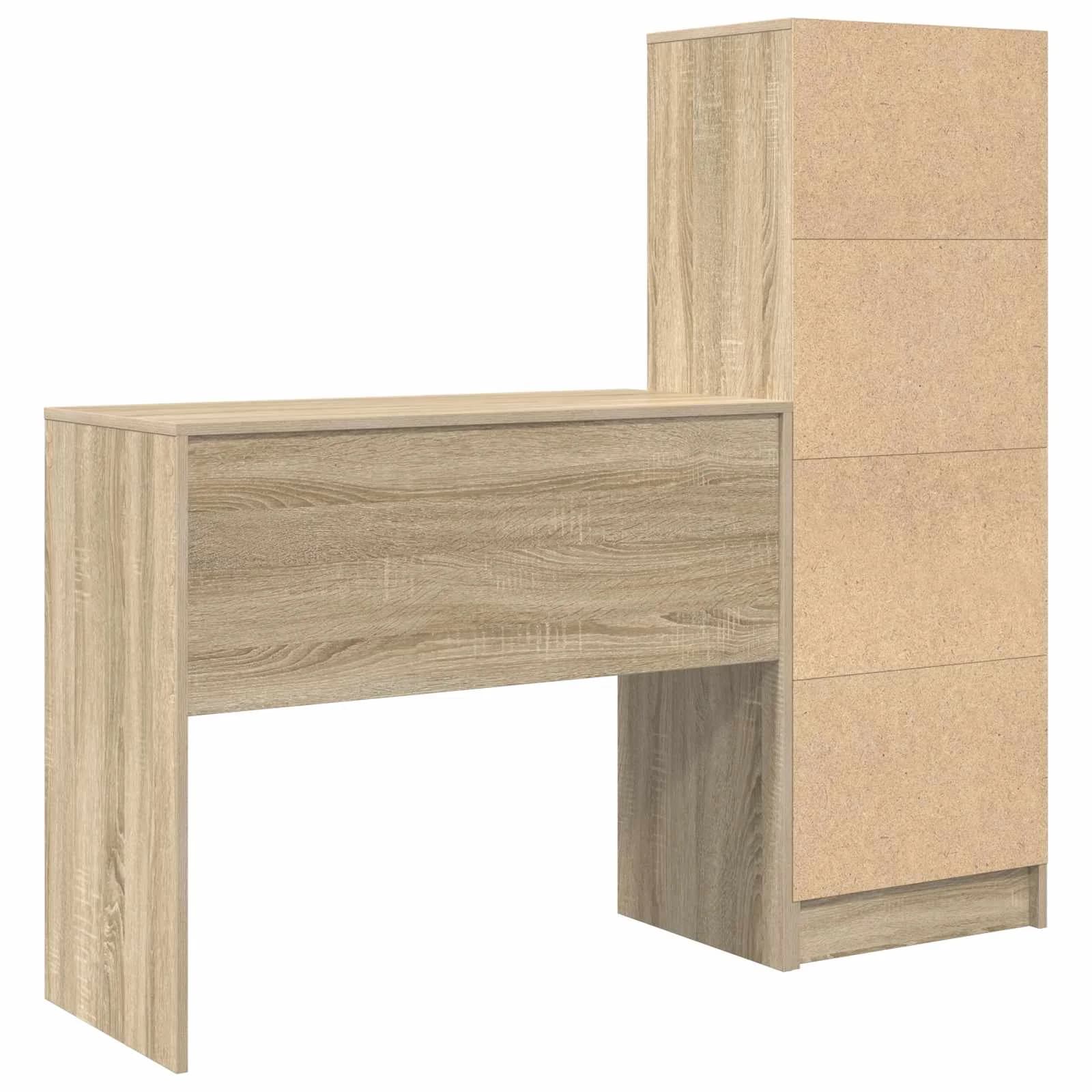 Miza Sonoma hrast 135,5 x 40 x 127 cm 2 kos - slika 9