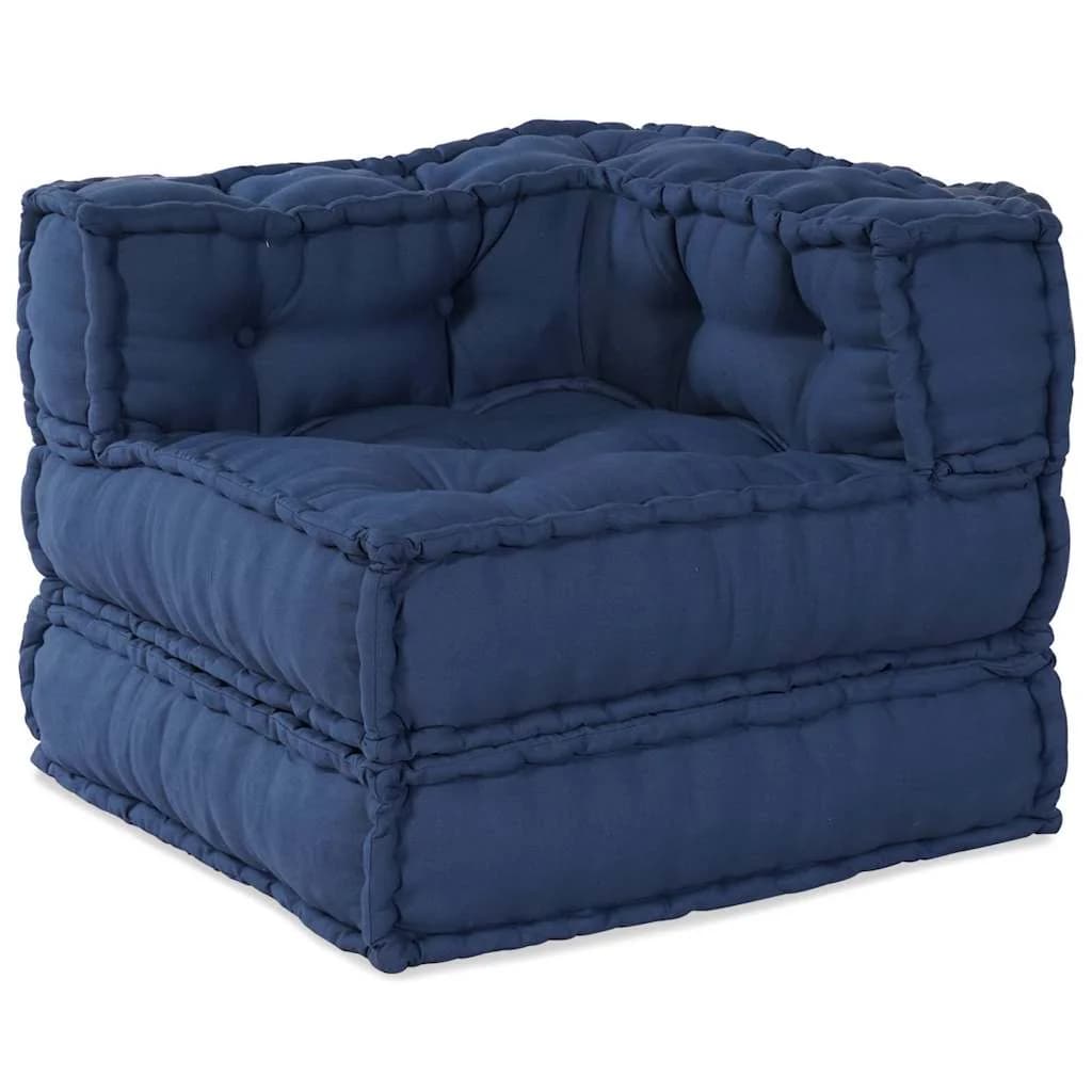 Modularna sedežna enota 2 kos Blago Indigo 140 x 70 x 56 cm - slika 2