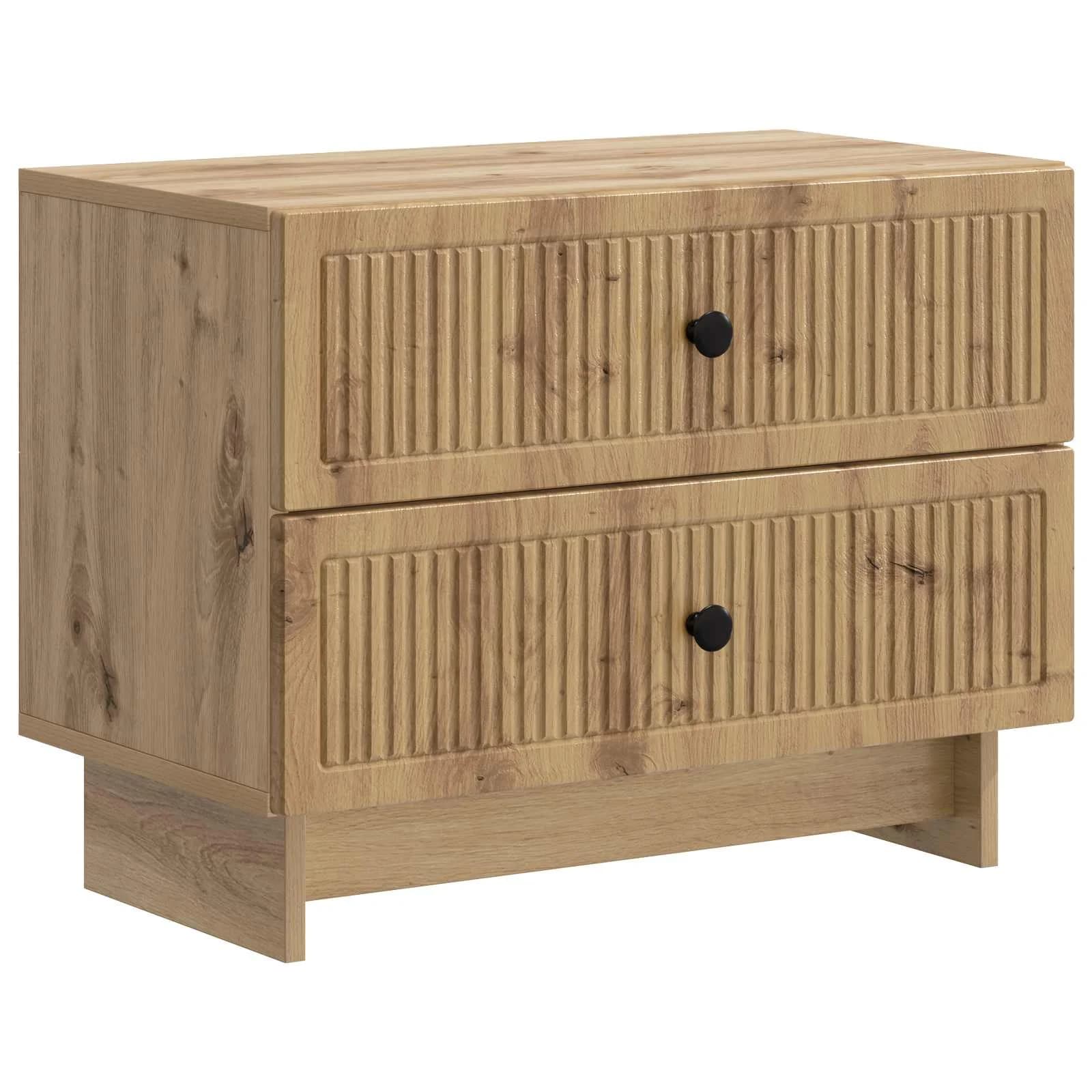 Nočna omarica Artisan hrast 62 x 34,5 x 47,5 cm Inženirski les - slika 2