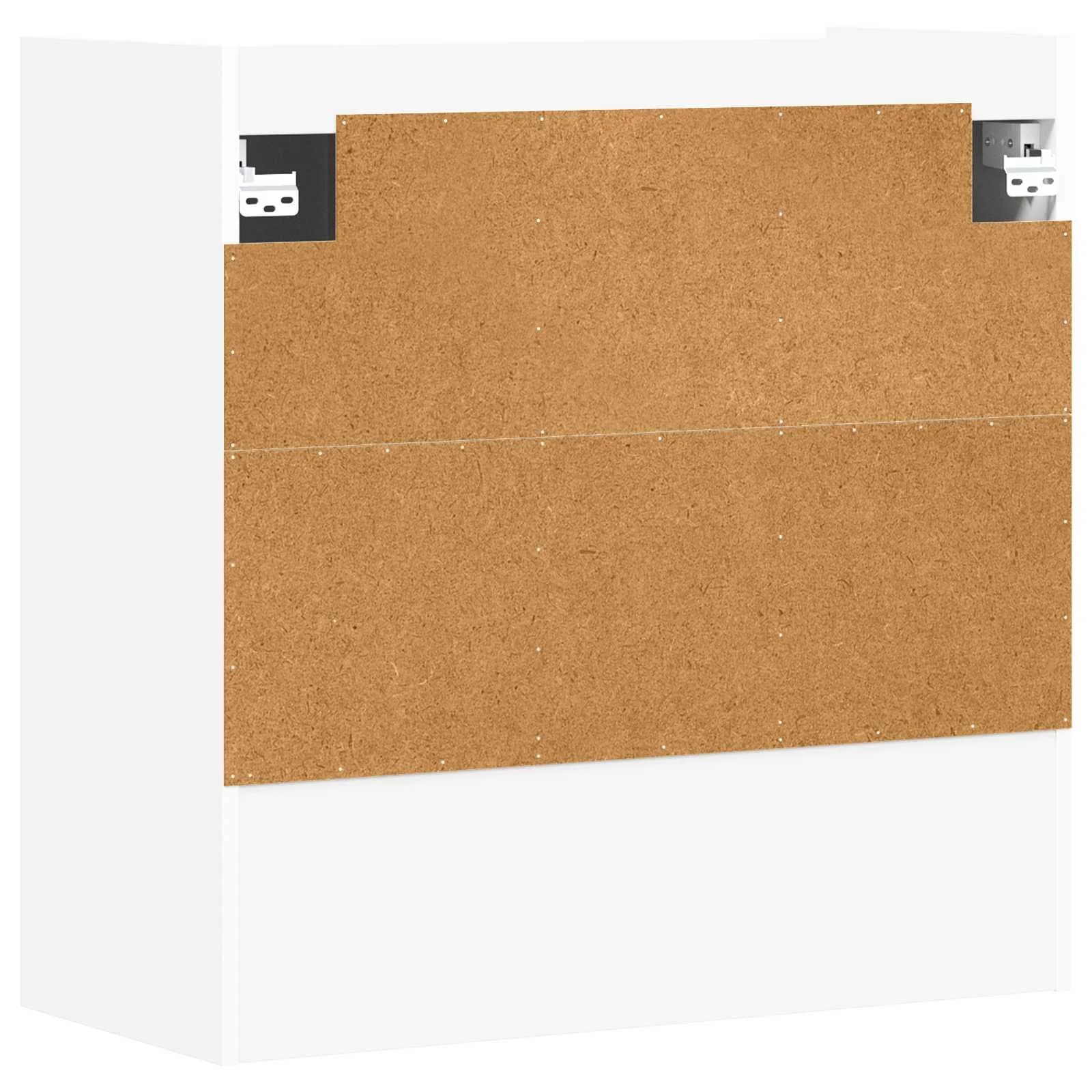 Stenska polica Montaža za steno Bela 80 x 36 x 80 cm - slika 7