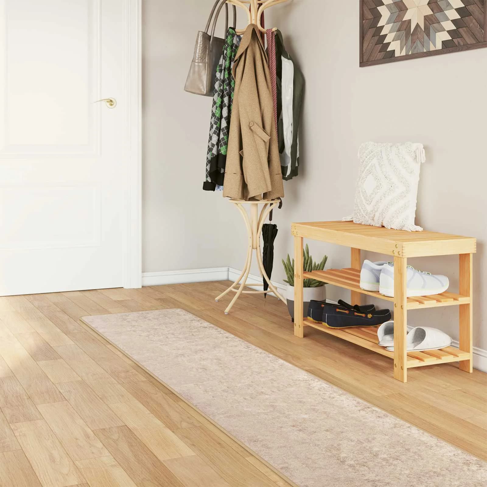 Preproga runner MARSA Bež 50 x 250 cm Poliester in PVC