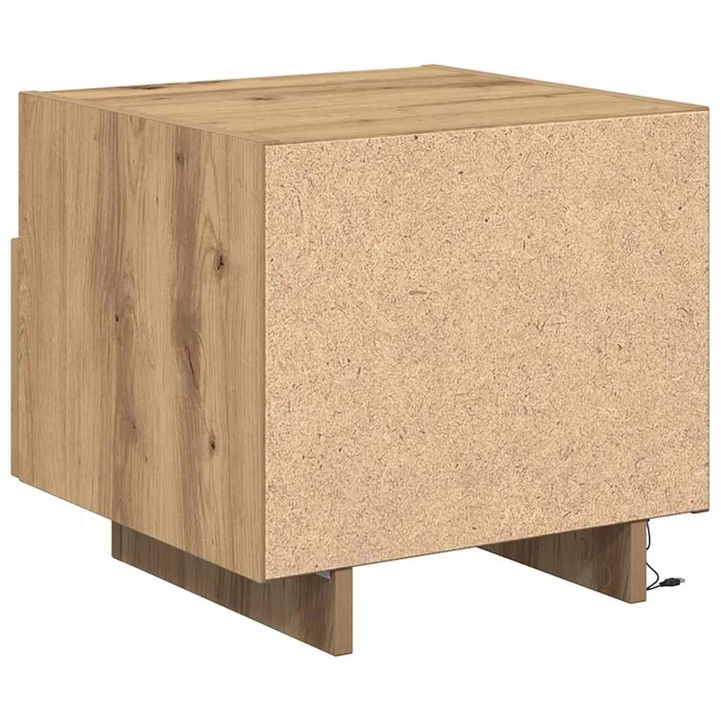 Nočna omarica Umetni hrast 40 x 39 x 37 cm Inženirski les - slika 8