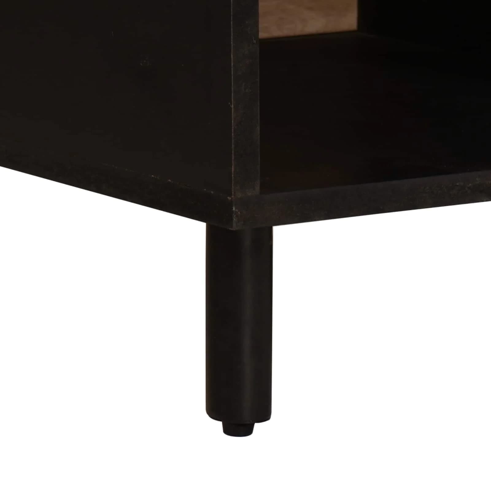 Klubska miza Bela 80 x 50 x 40 cm Masiven les manga - slika 8