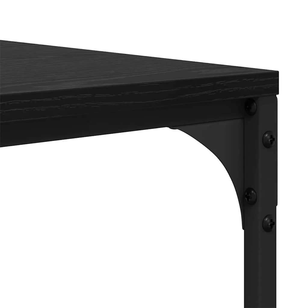 Klubska miza Črna Orehovina 100 x 50 x 35 cm Inženirski les - slika 8