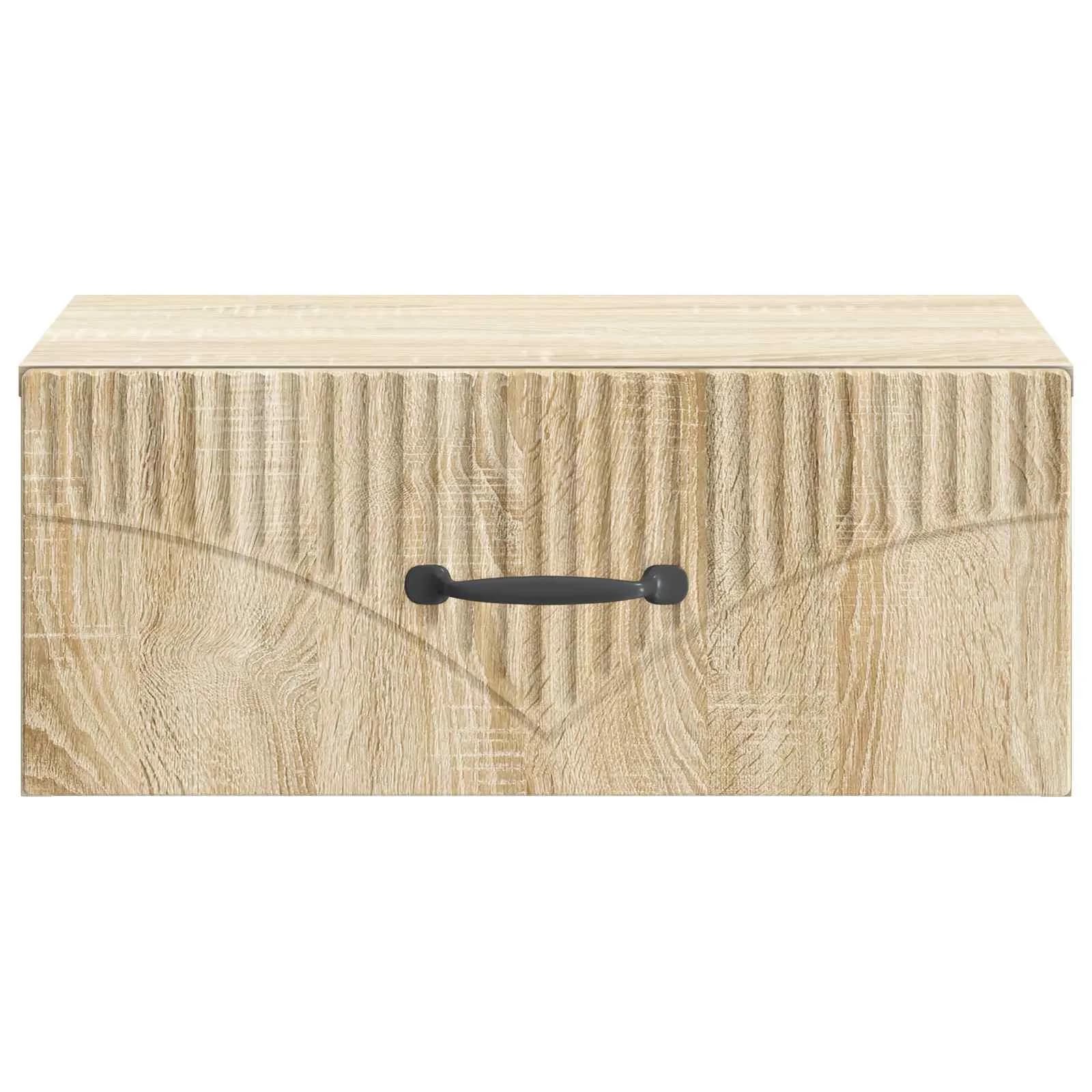 Stenski nočni omarici 2 kos Sonoma hrast 49 x 34,5 x 20 cm - slika 7