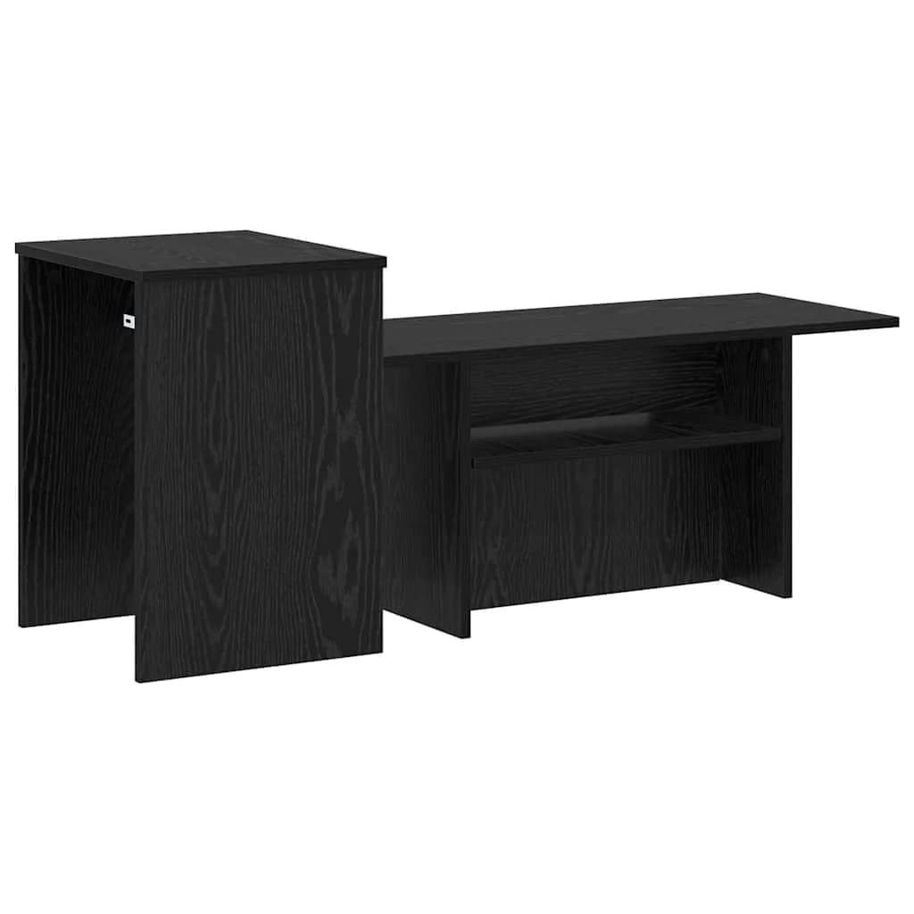 Konzolna miza Črna Orehovina 91,5 x 35 x 38,5 cm Inženirski les - slika 7
