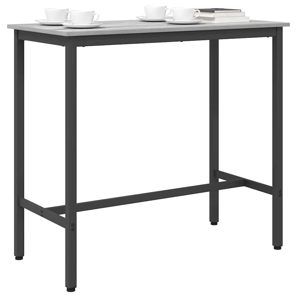 miza Siva Sonoma 100 x 50 x 90,5 cm Inženirski les in jeklo - slika 3